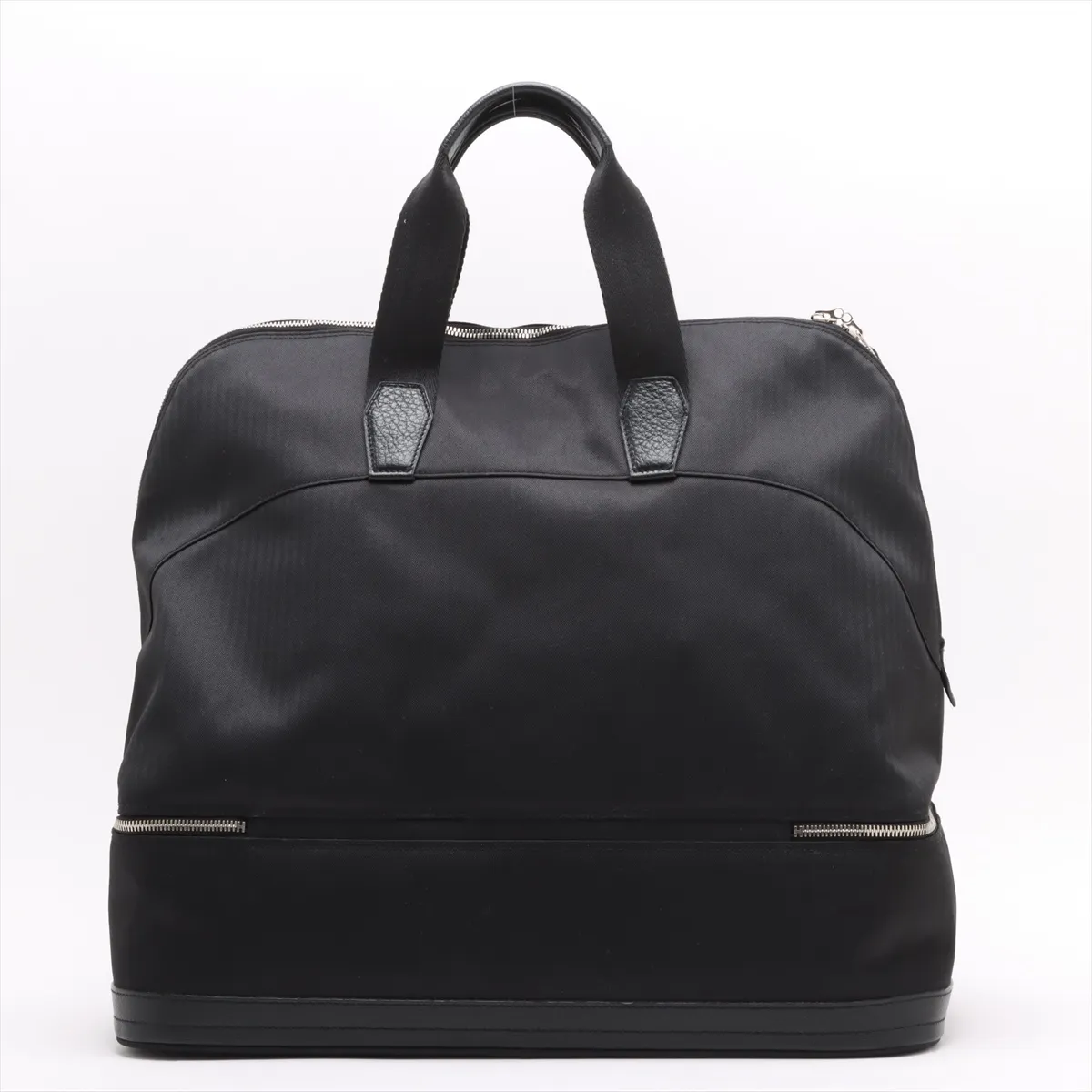Sac de Golf 47 Toile Chevron Black Silver Hardware — view 2