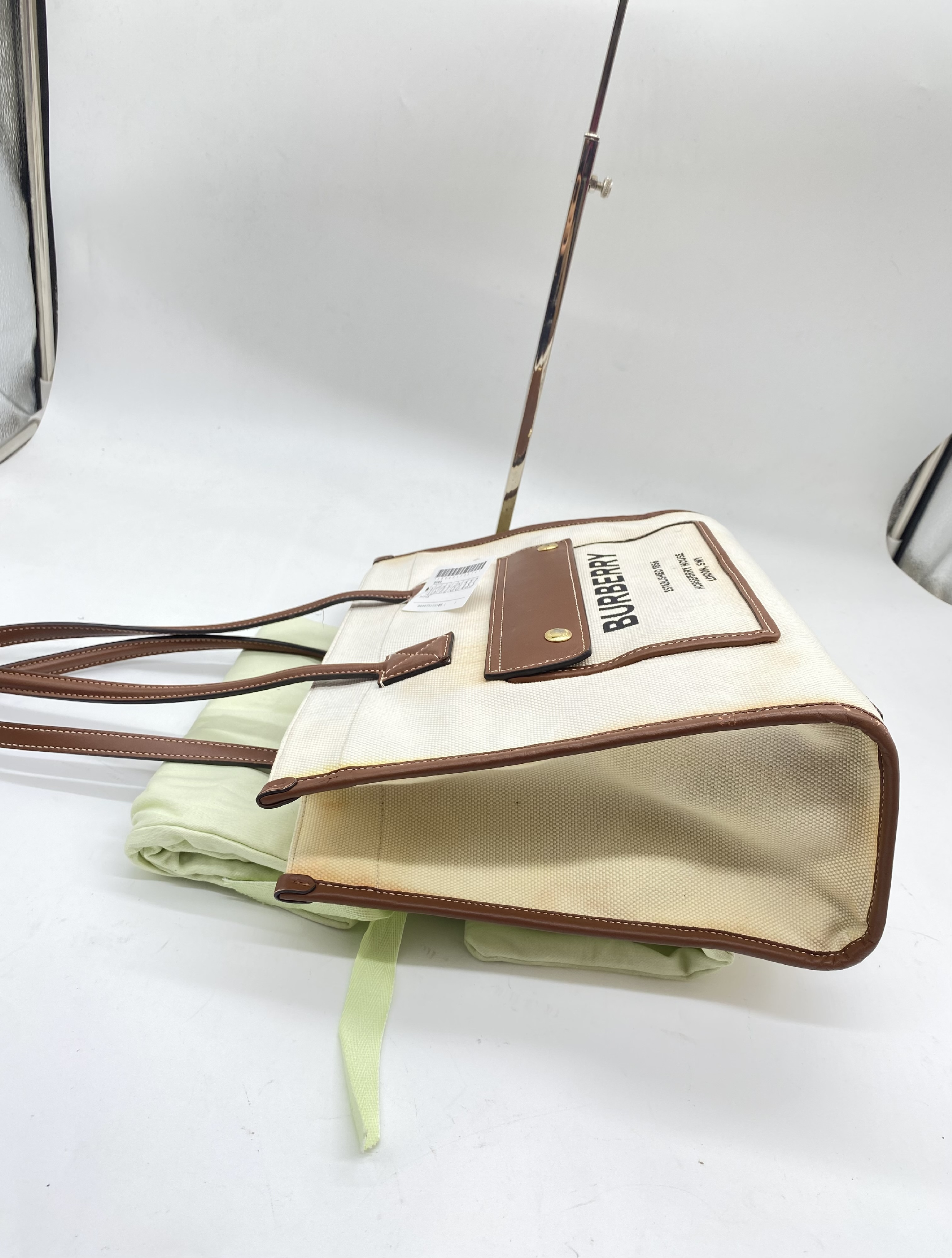 Freya Tote Small Canvas Ivory Tote Bag — view 5