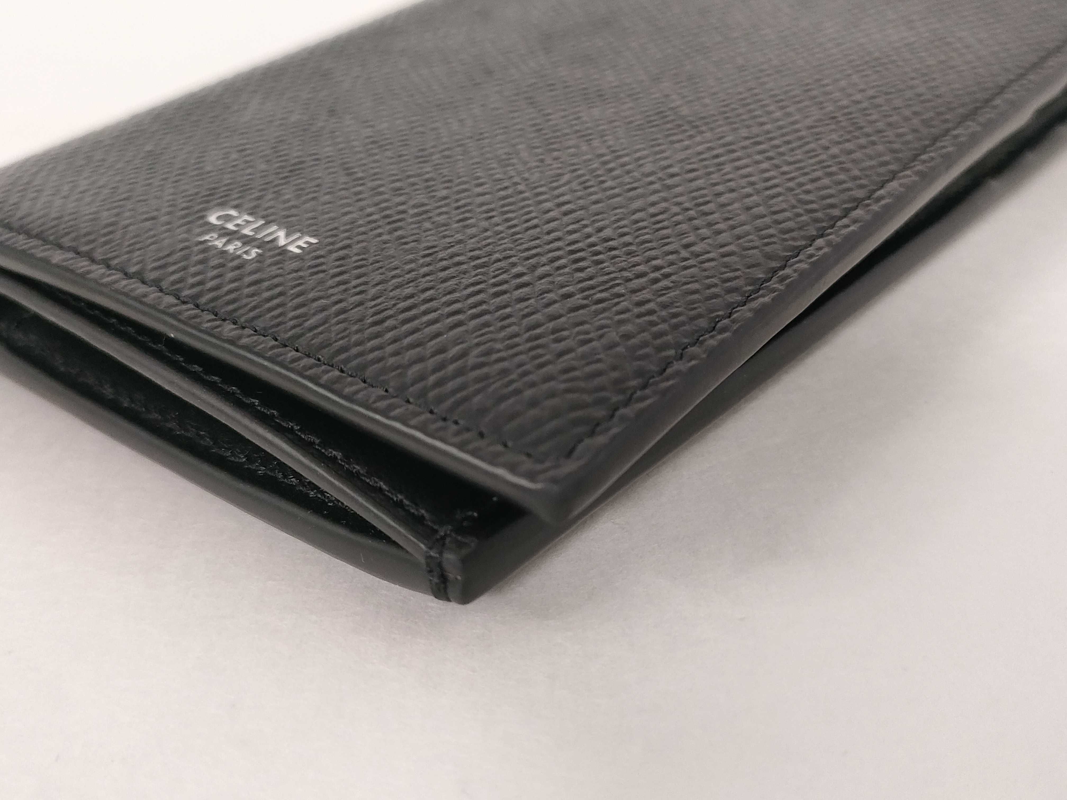 10C863 Bi-fold Long Wallet, Black — view 3