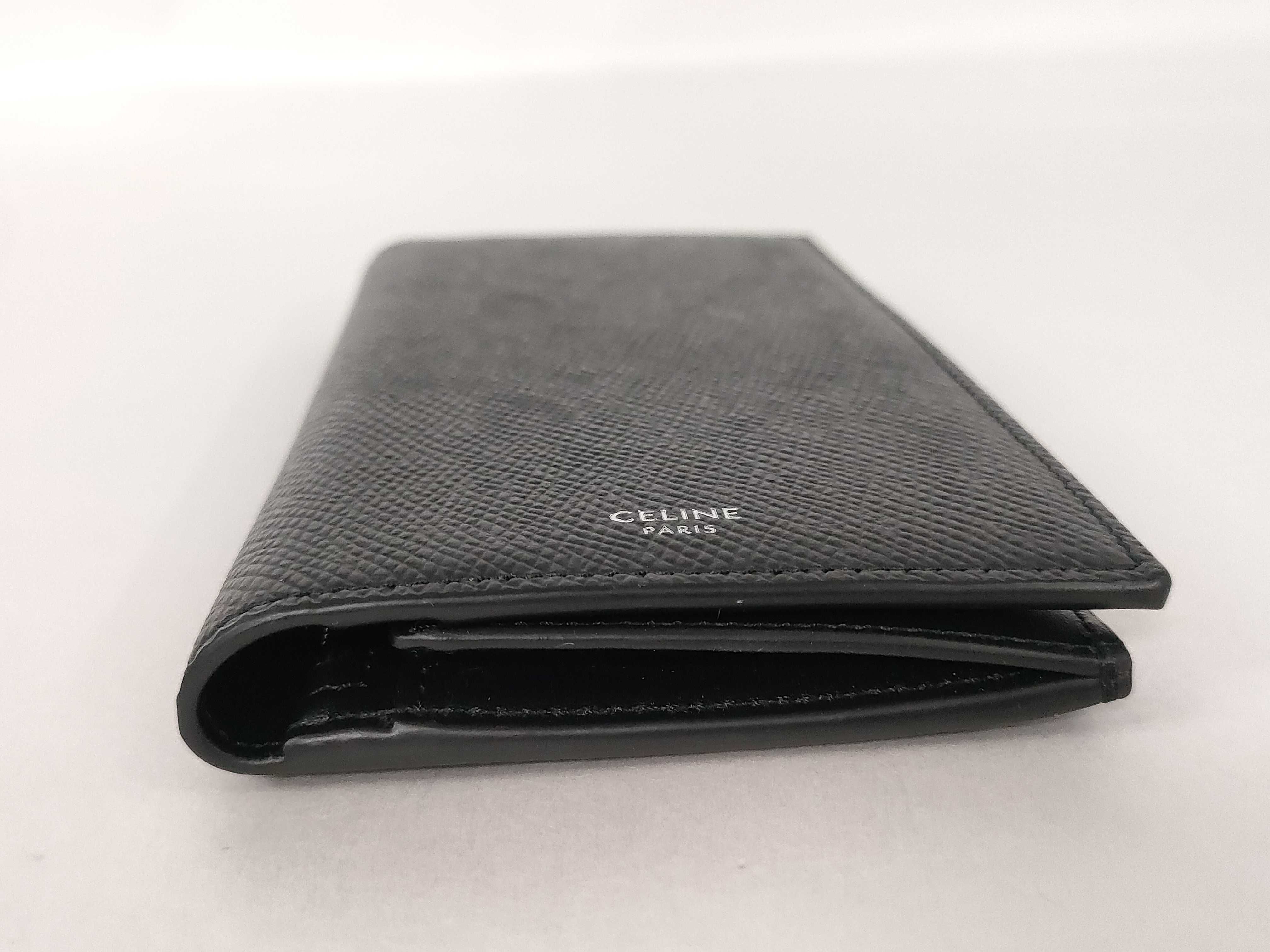 10C863 Bi-fold Long Wallet, Black — view 4