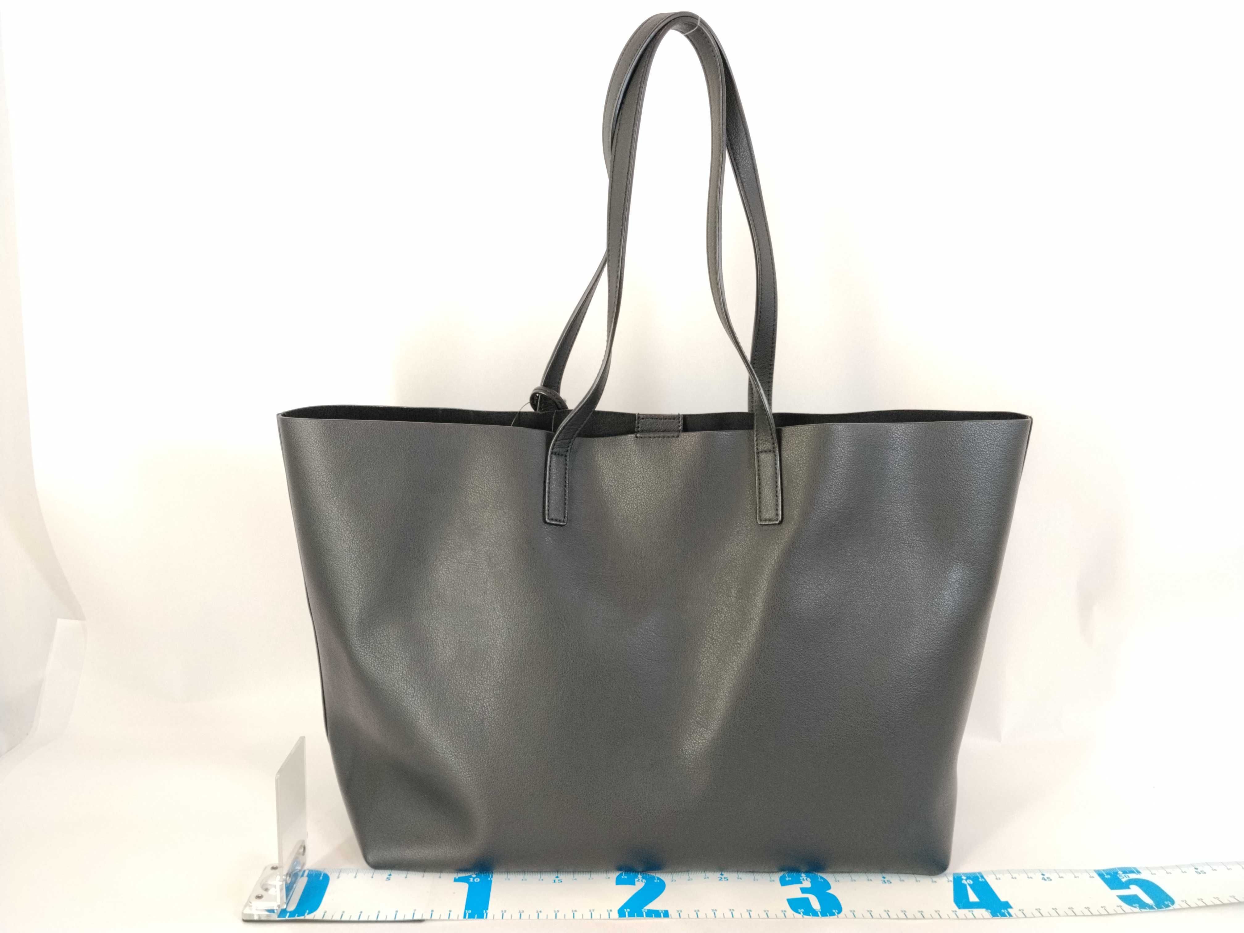 HK-600281 GUE394195.0519 Leather Black Shoulder Bag Tote Bag — view 2