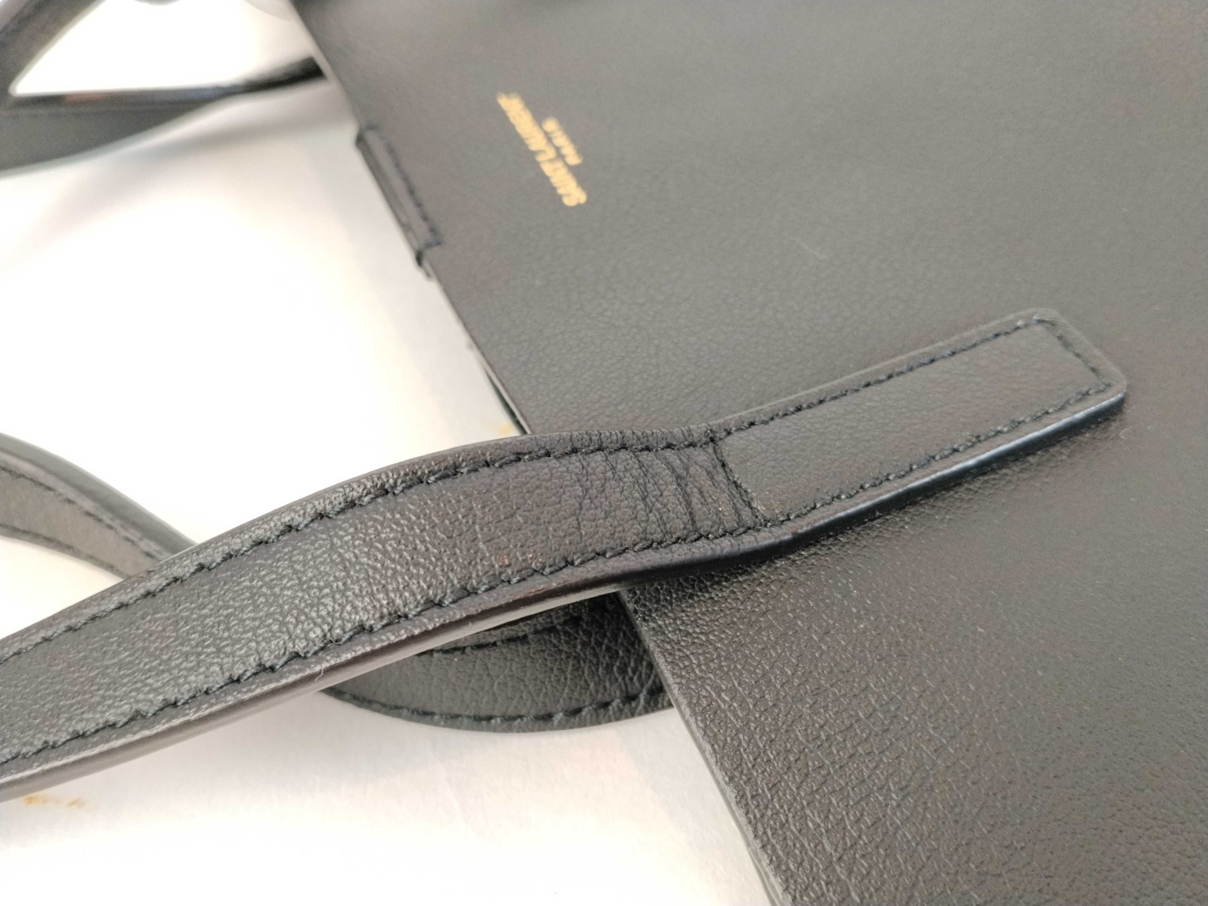 HK-600281 GUE394195.0519 Leather Black Shoulder Bag Tote Bag — view 5