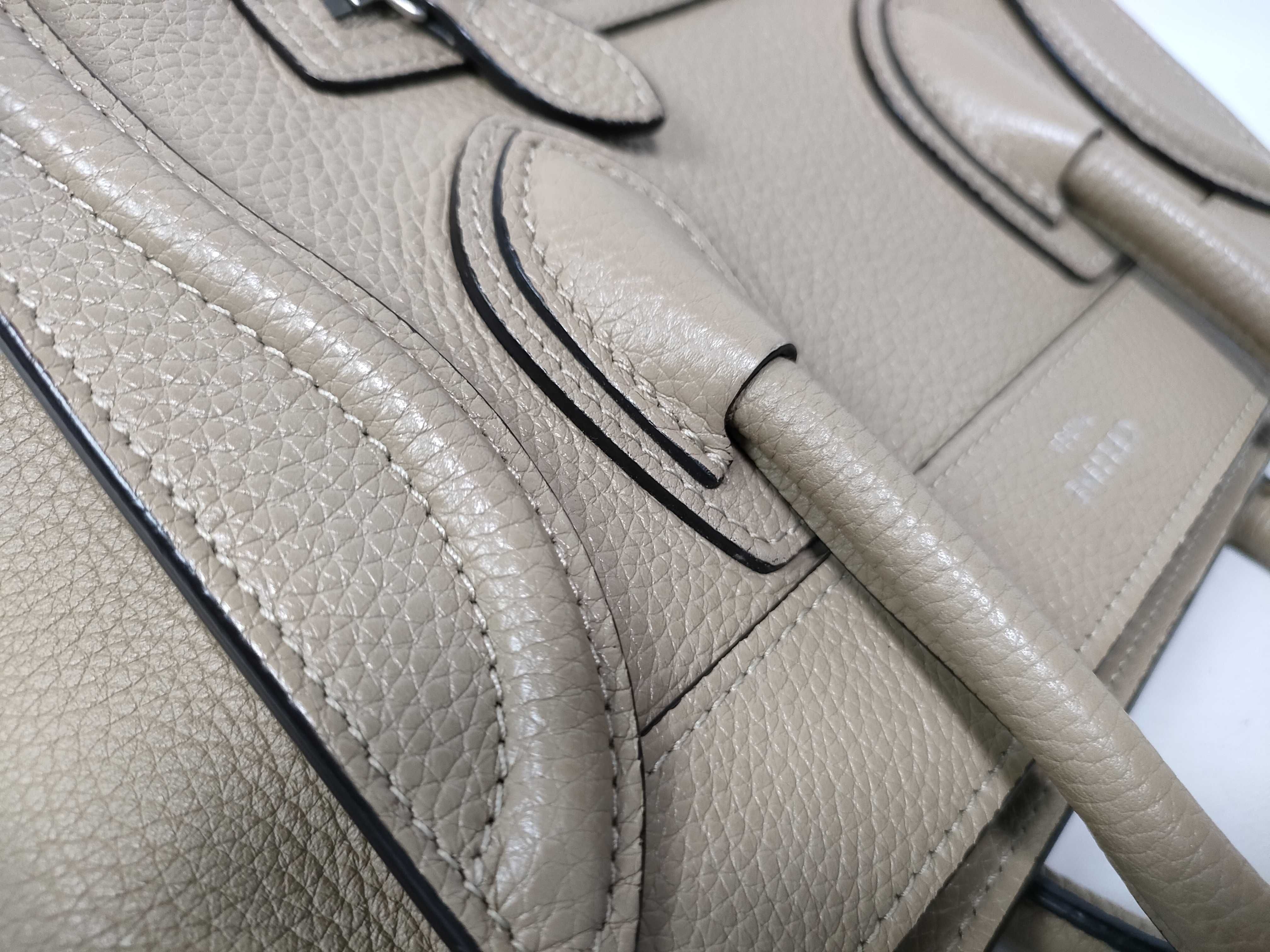 Luggage Nano Beige Handbag — view 9
