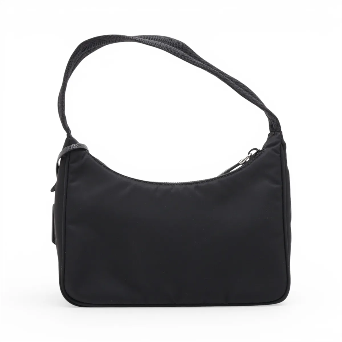 Tessuto Nylon x Leather Shoulder Bag, Black — view 2