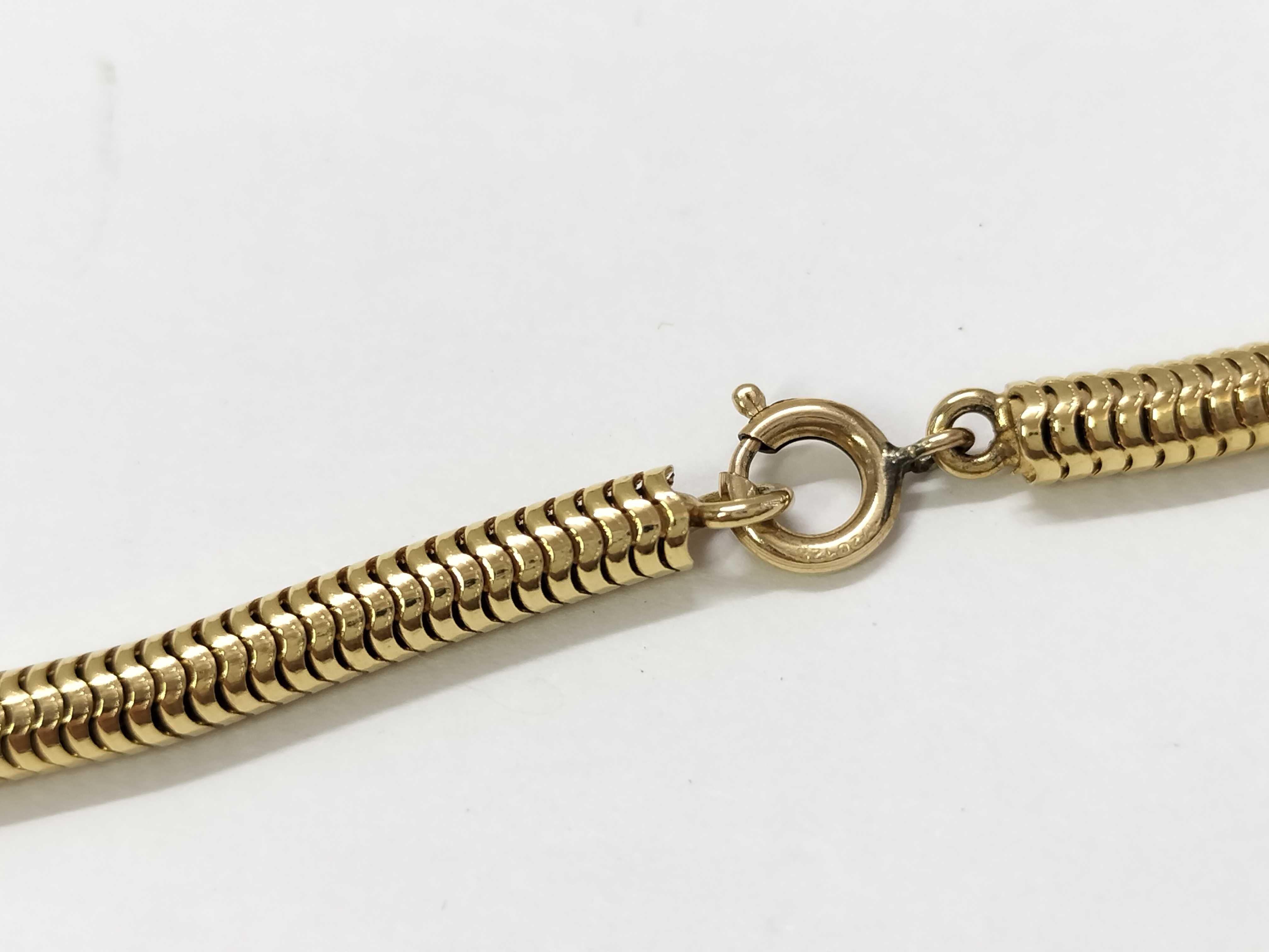 Vintage Long Necklace, Gold and Black Necklace — view 4