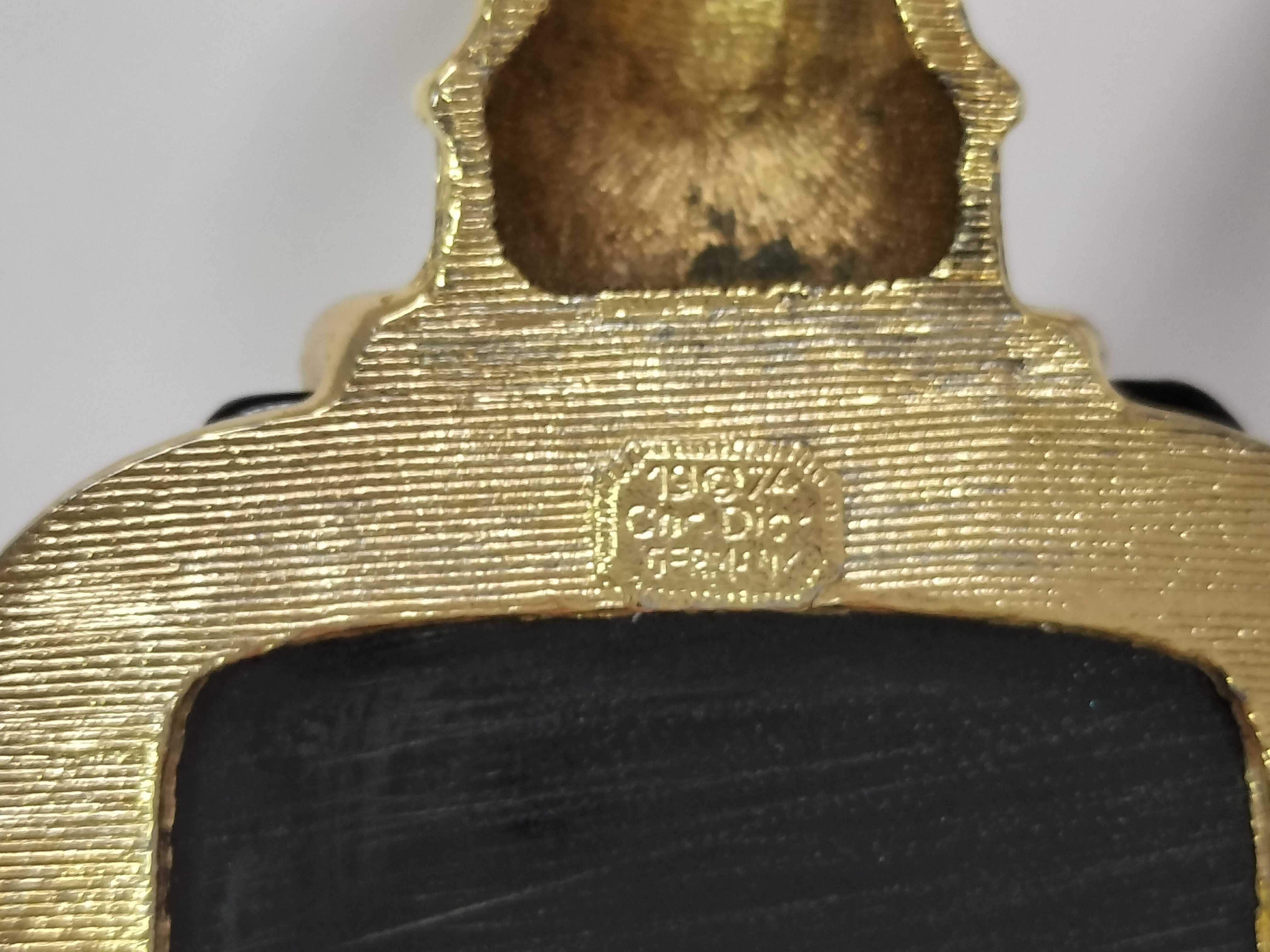 Vintage Long Necklace, Gold and Black Necklace — view 10