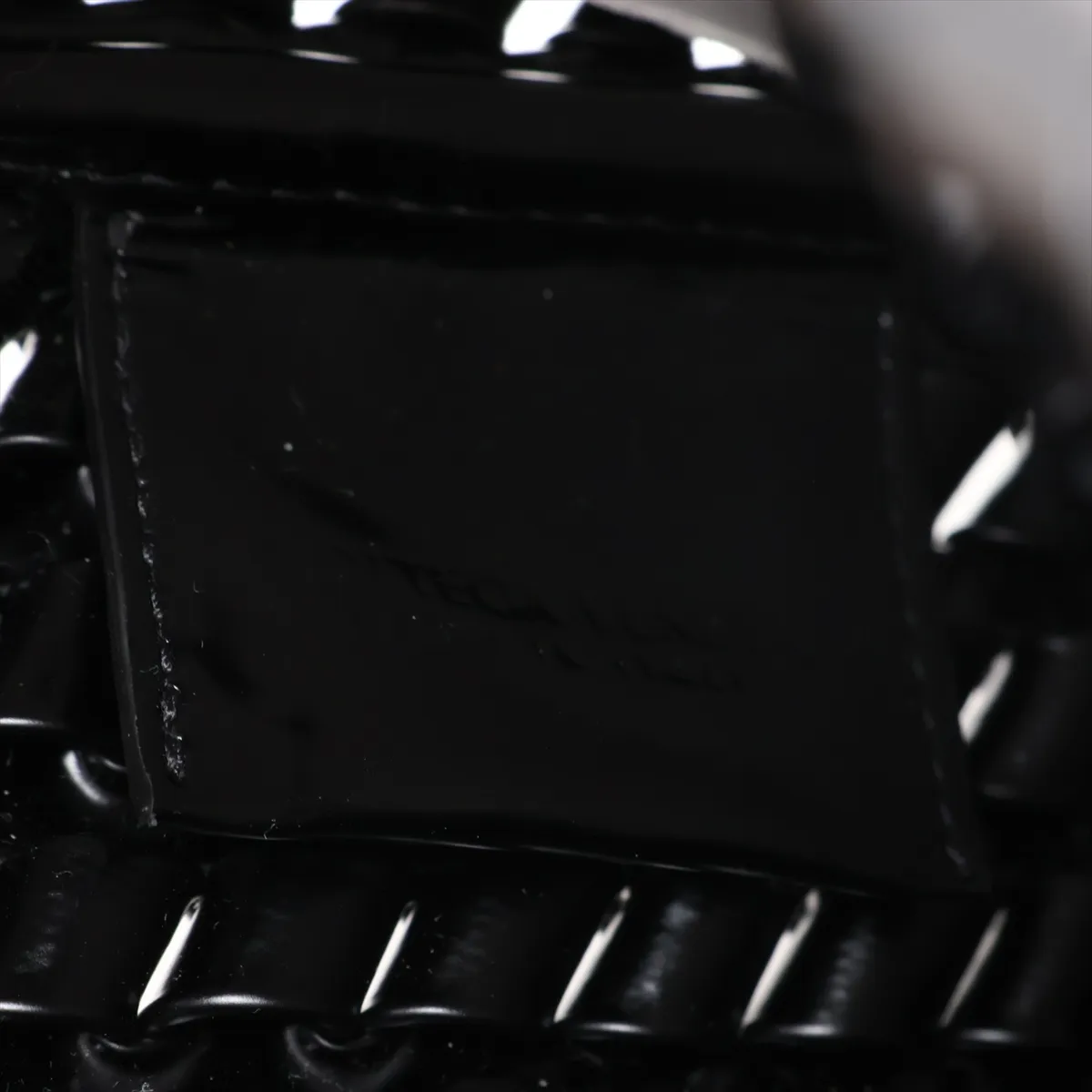 Intrecciato Leather Clutch Bag, Black — view 6