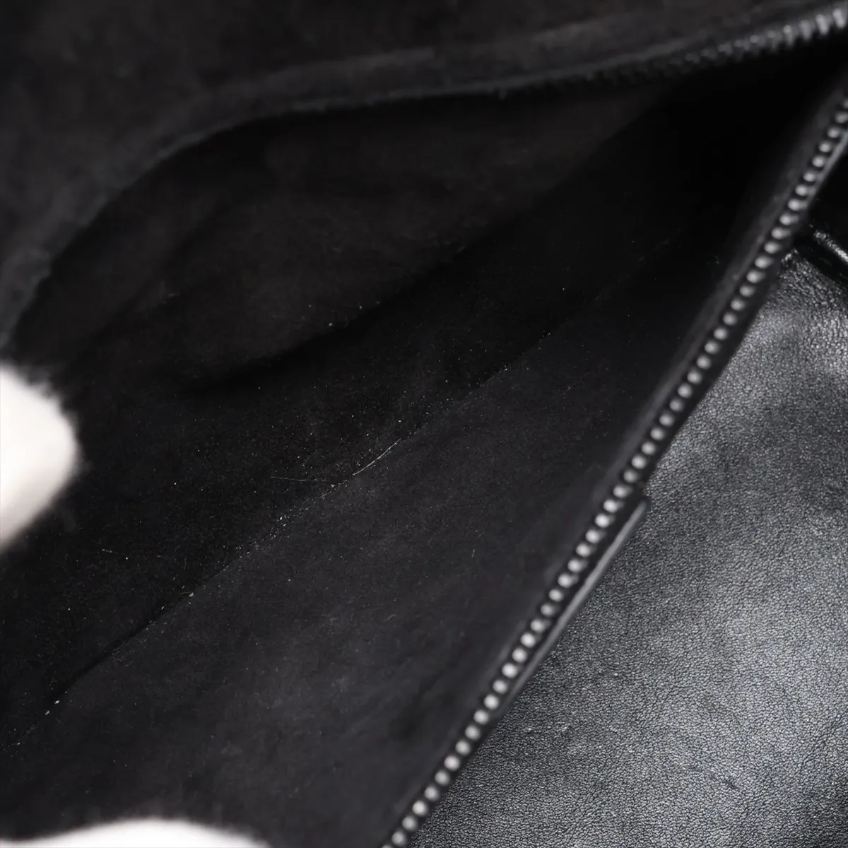 Lady Dior Leather x Bead 2-Way Handbag, Black — view 9