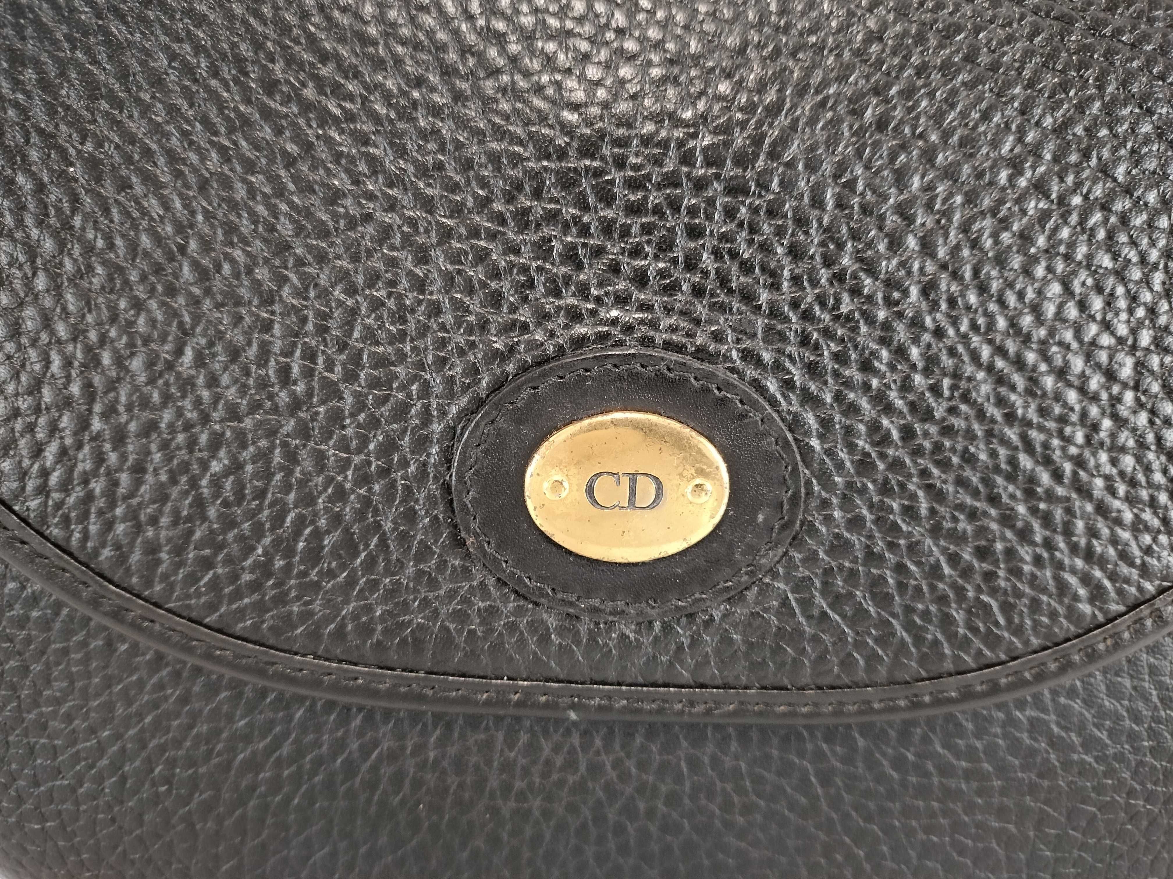 CD logo hardware leather shoulder bag — view 2