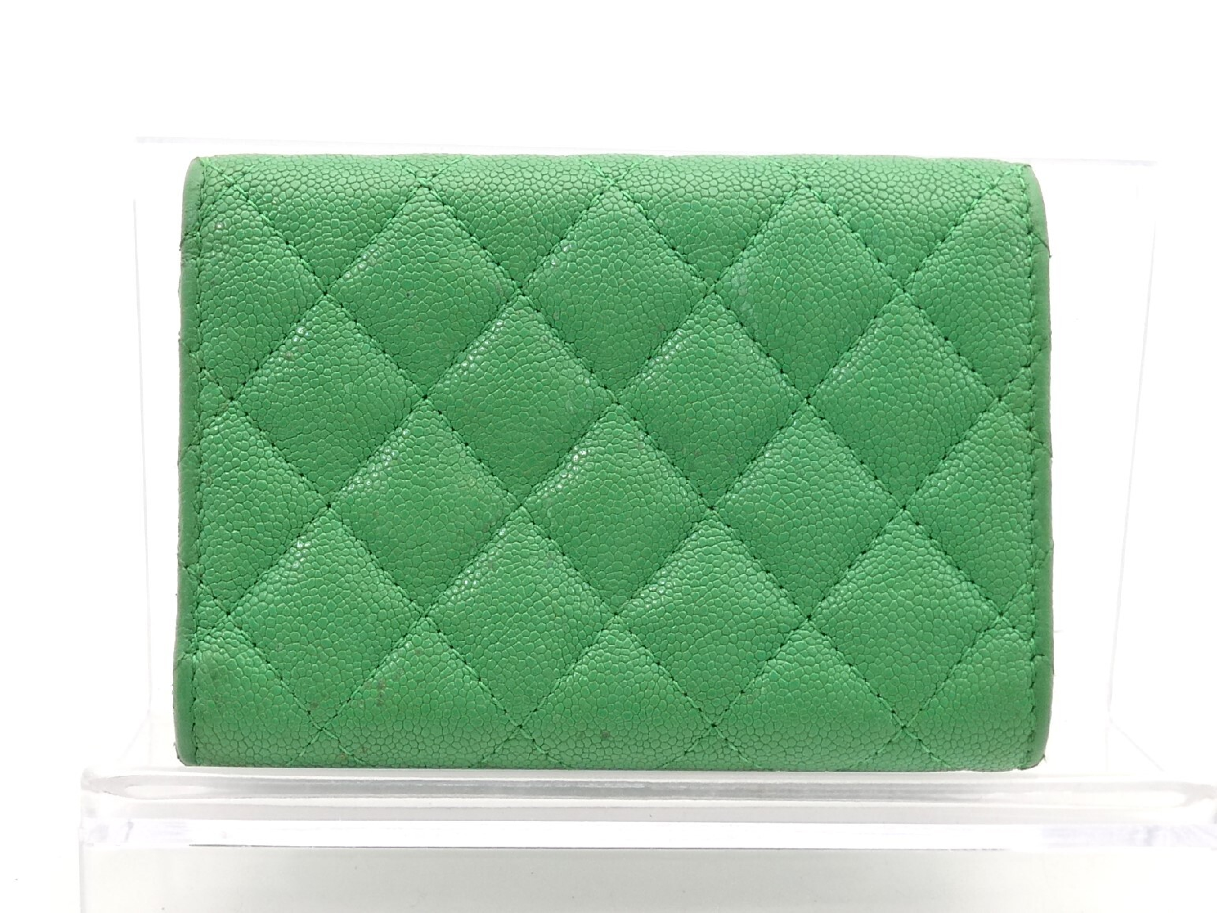 Boy Chanel Matelassé Caviar Skin Tri-fold Wallet — view 2