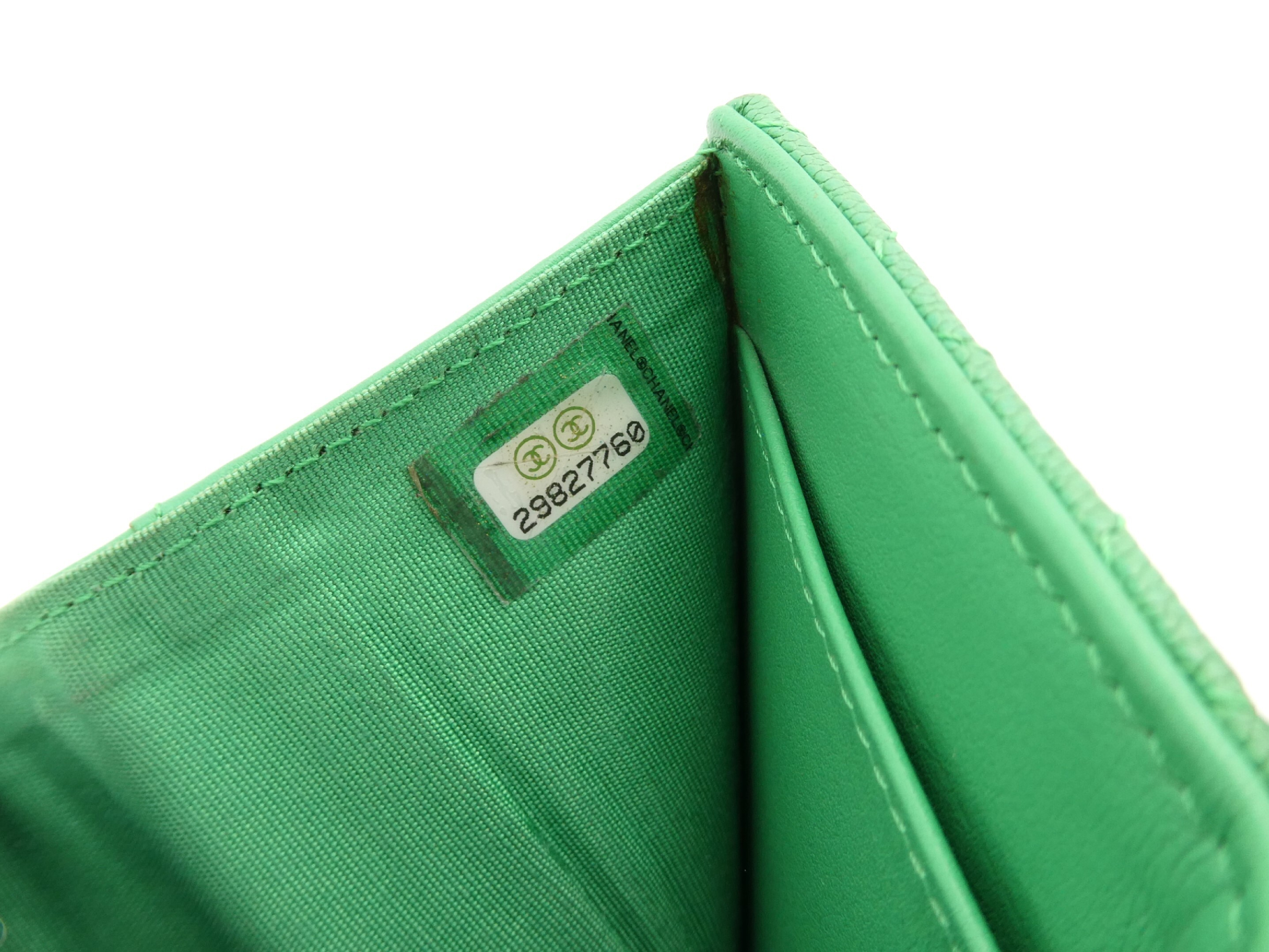Boy Chanel Matelassé Caviar Skin Tri-fold Wallet — view 9