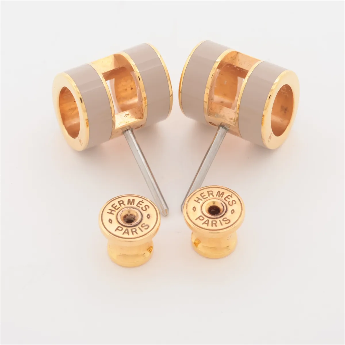 Mini Pop H earrings (for both ears) GP Gold — view 4