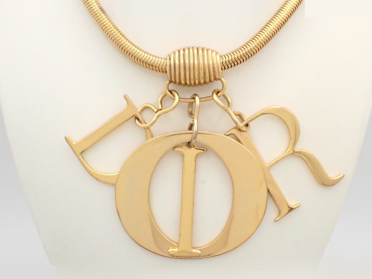 Logo big long necklace chain approx. 90cm
