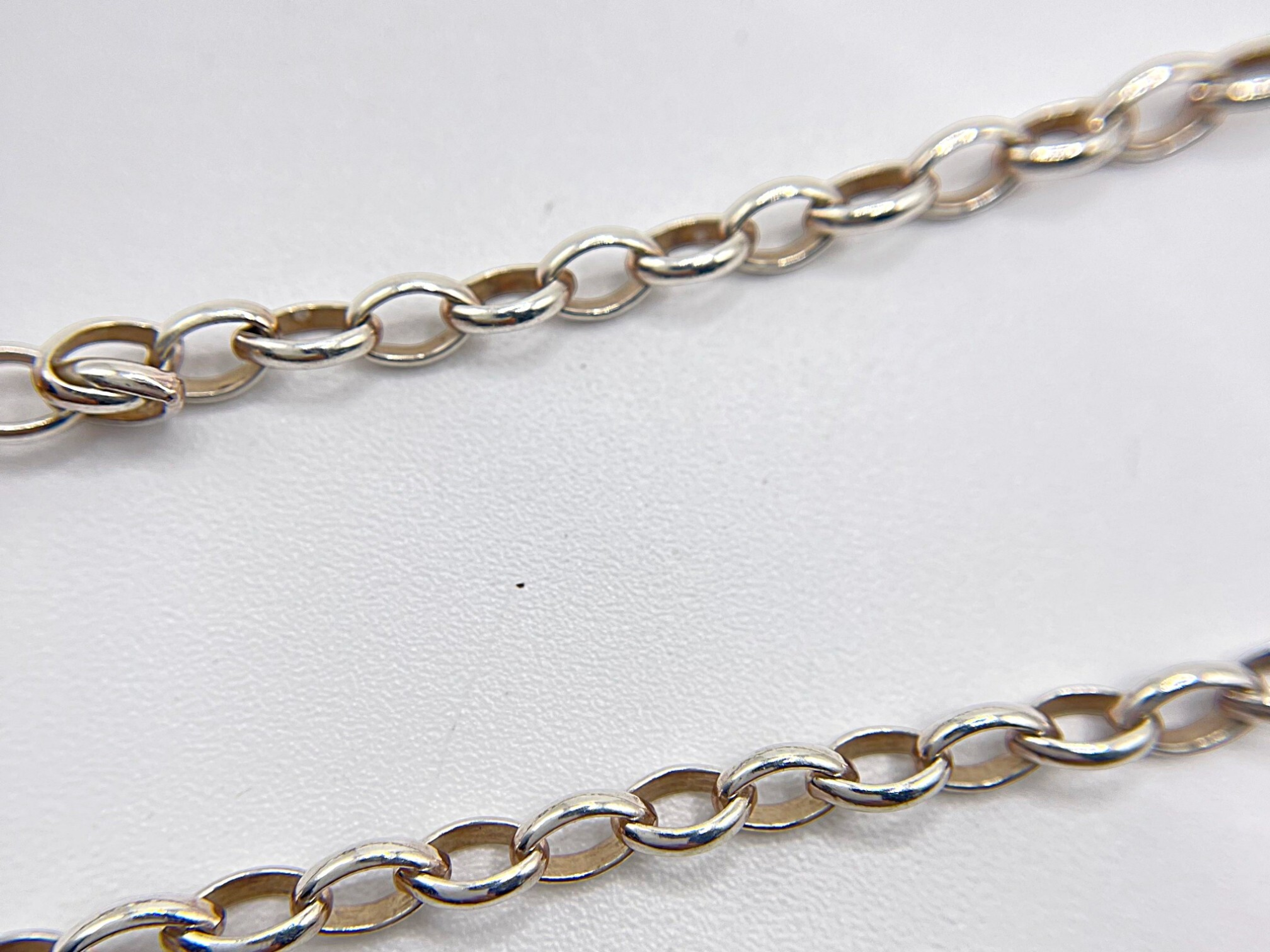 GG Logo Sterling Silver 925 14g Chain Necklace — view 3