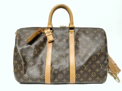 Monogram LV Keepall Bandoulière Boston Bag