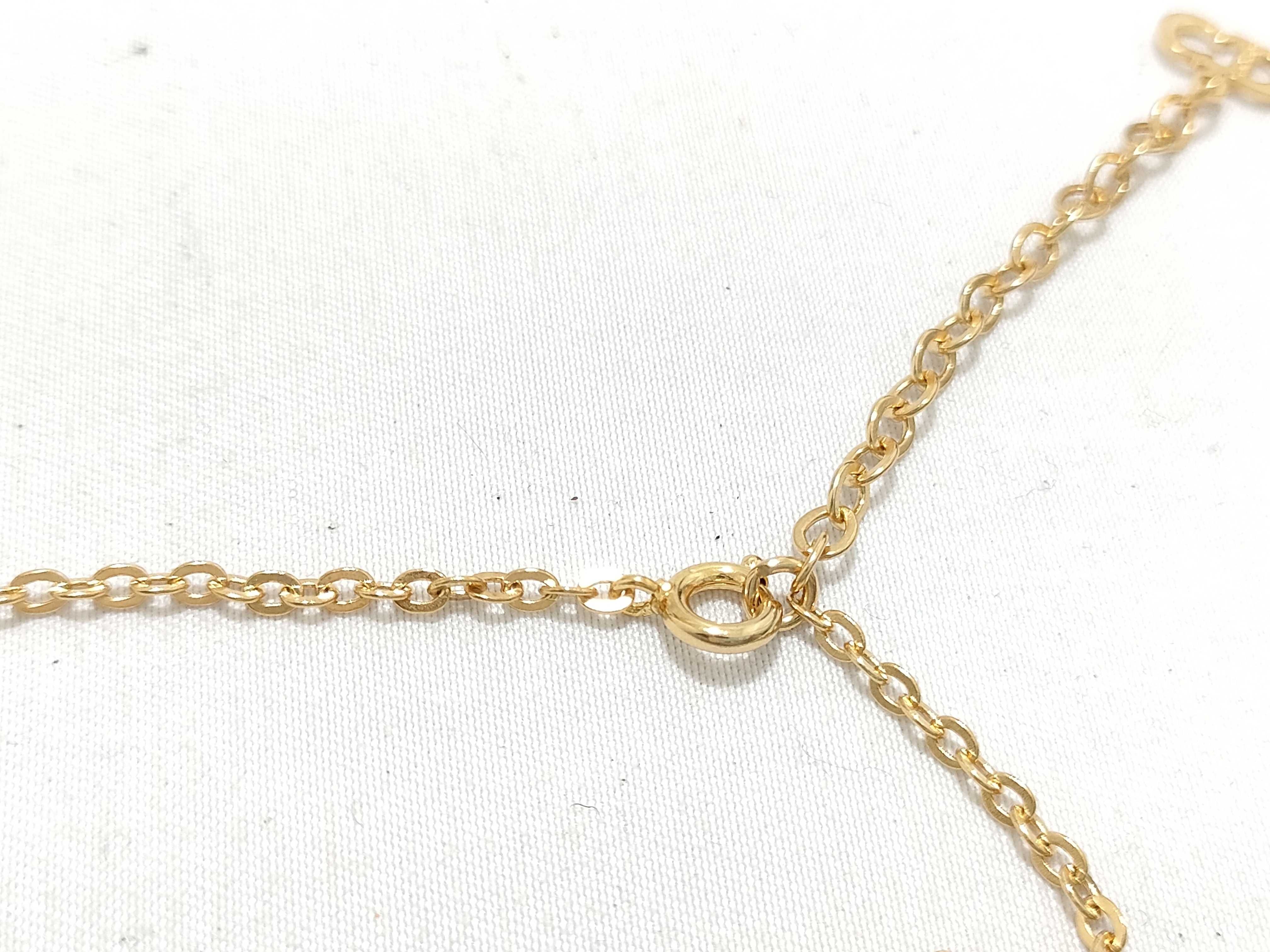 CD Logo Gold Necklace — view 4