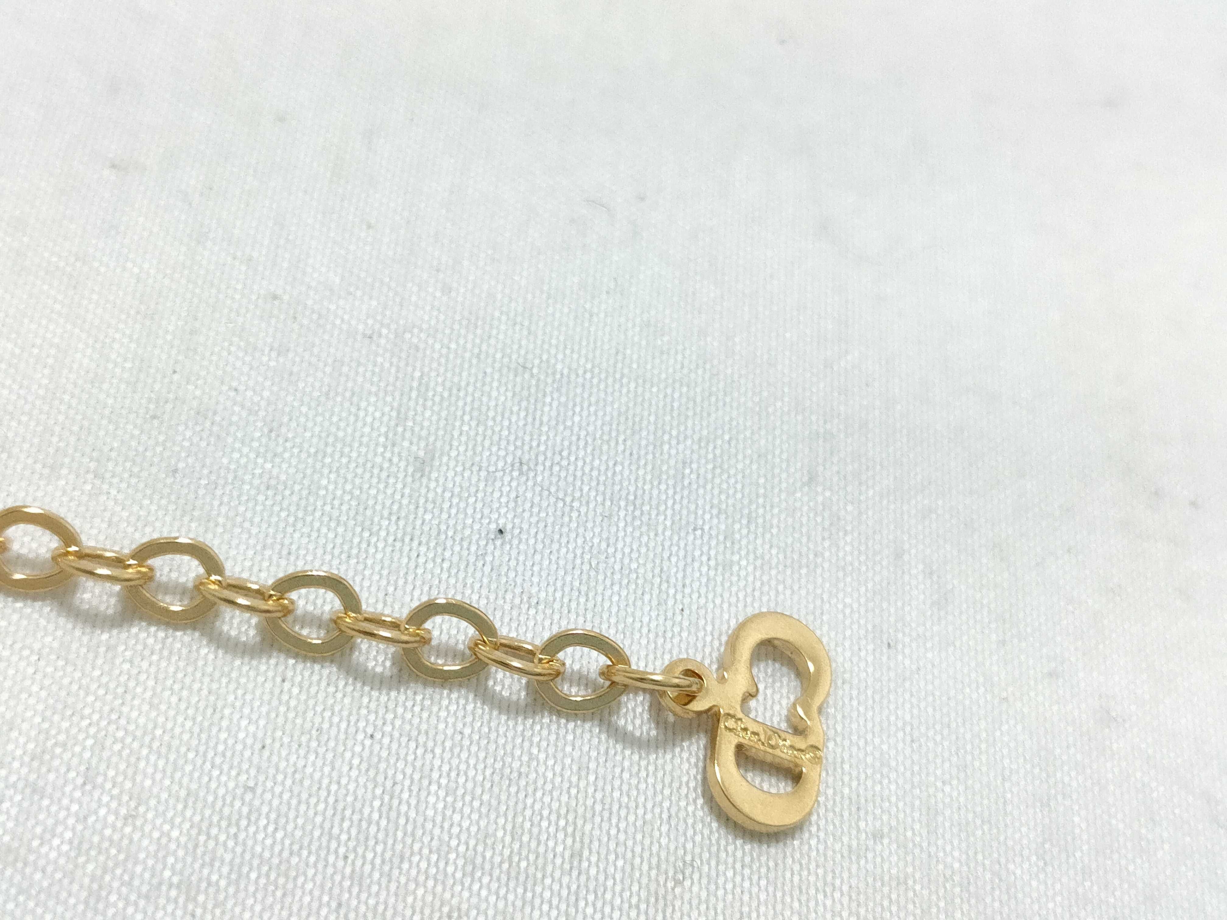 CD Logo Gold Necklace — view 5