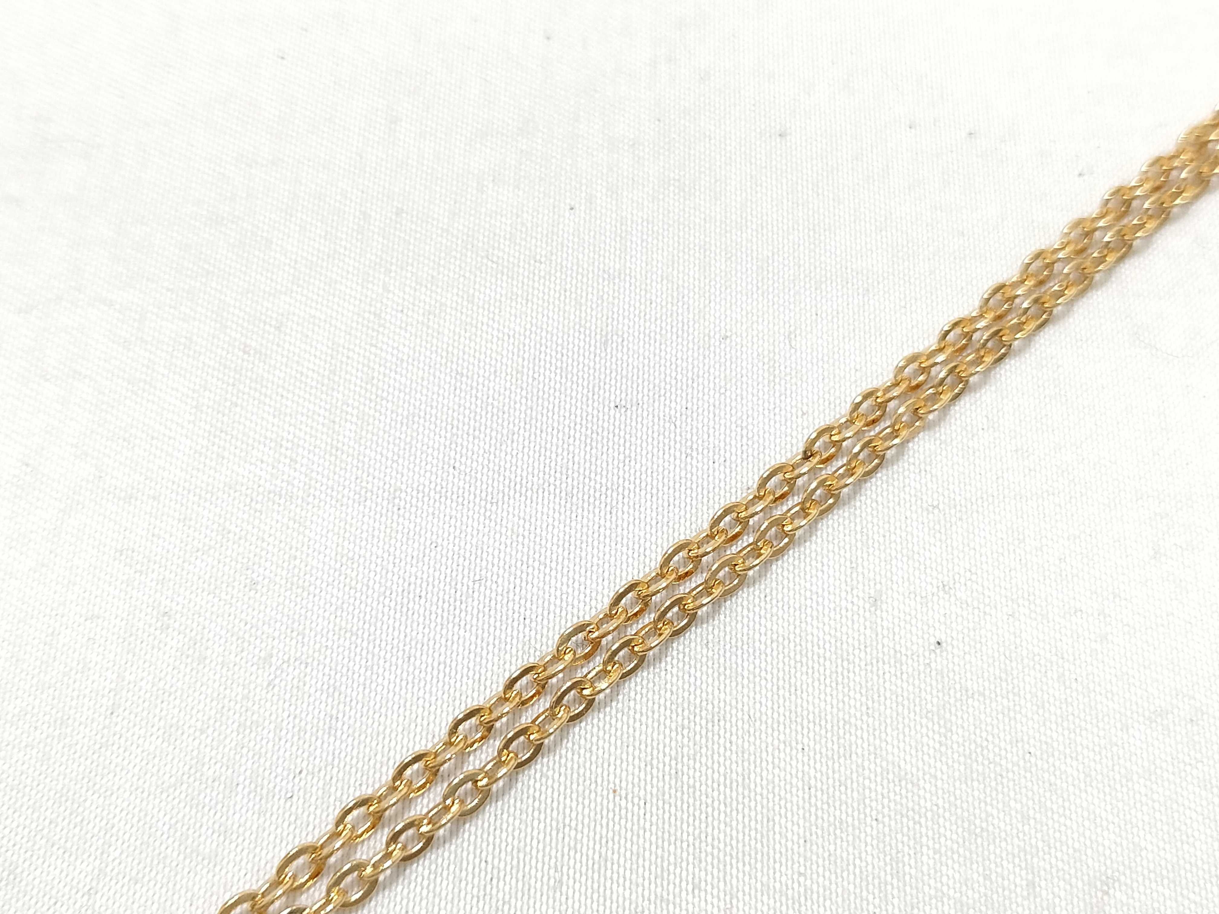CD Logo Gold Necklace — view 7