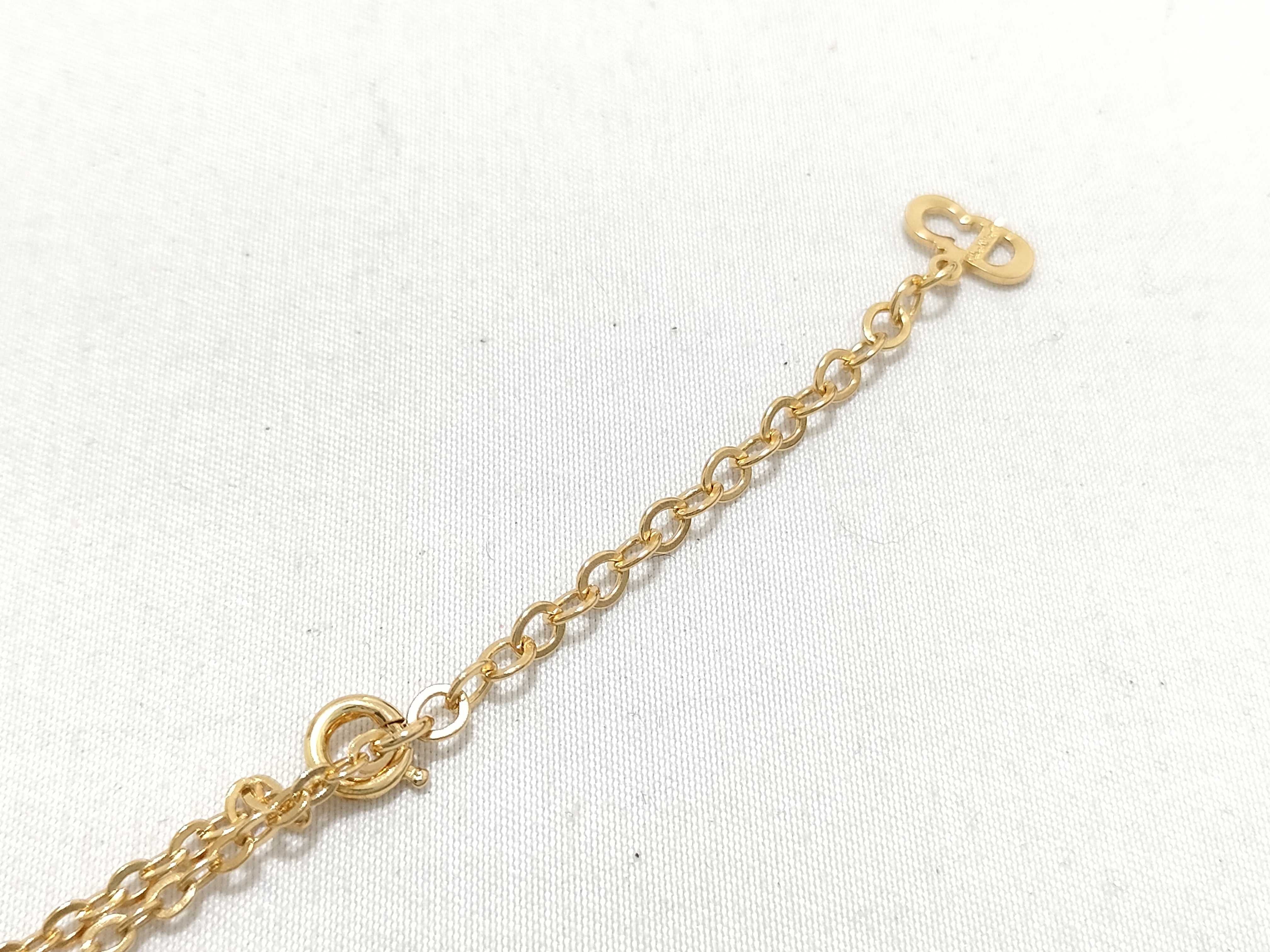 CD Logo Gold Necklace — view 8