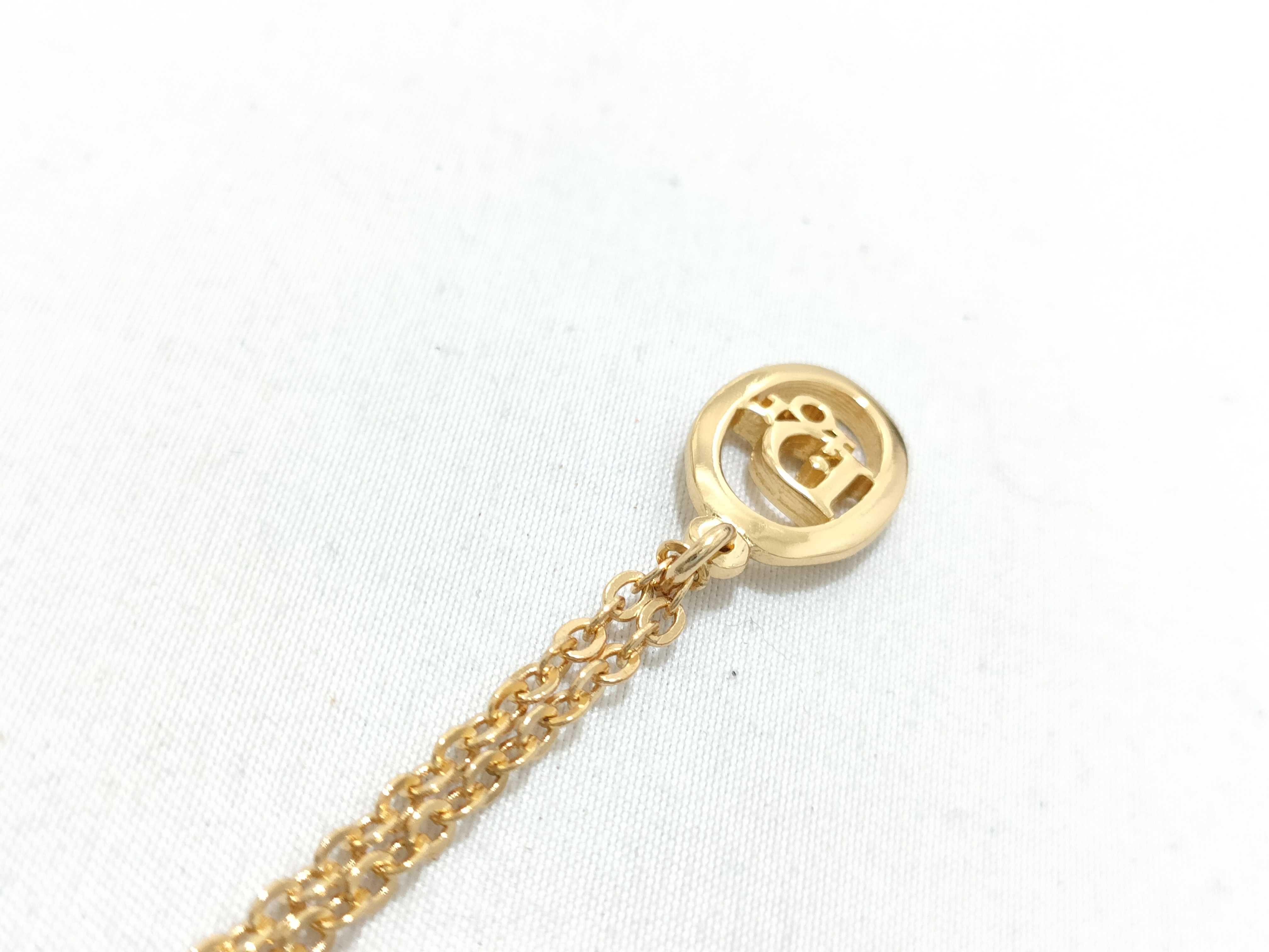 CD Logo Gold Necklace — view 9