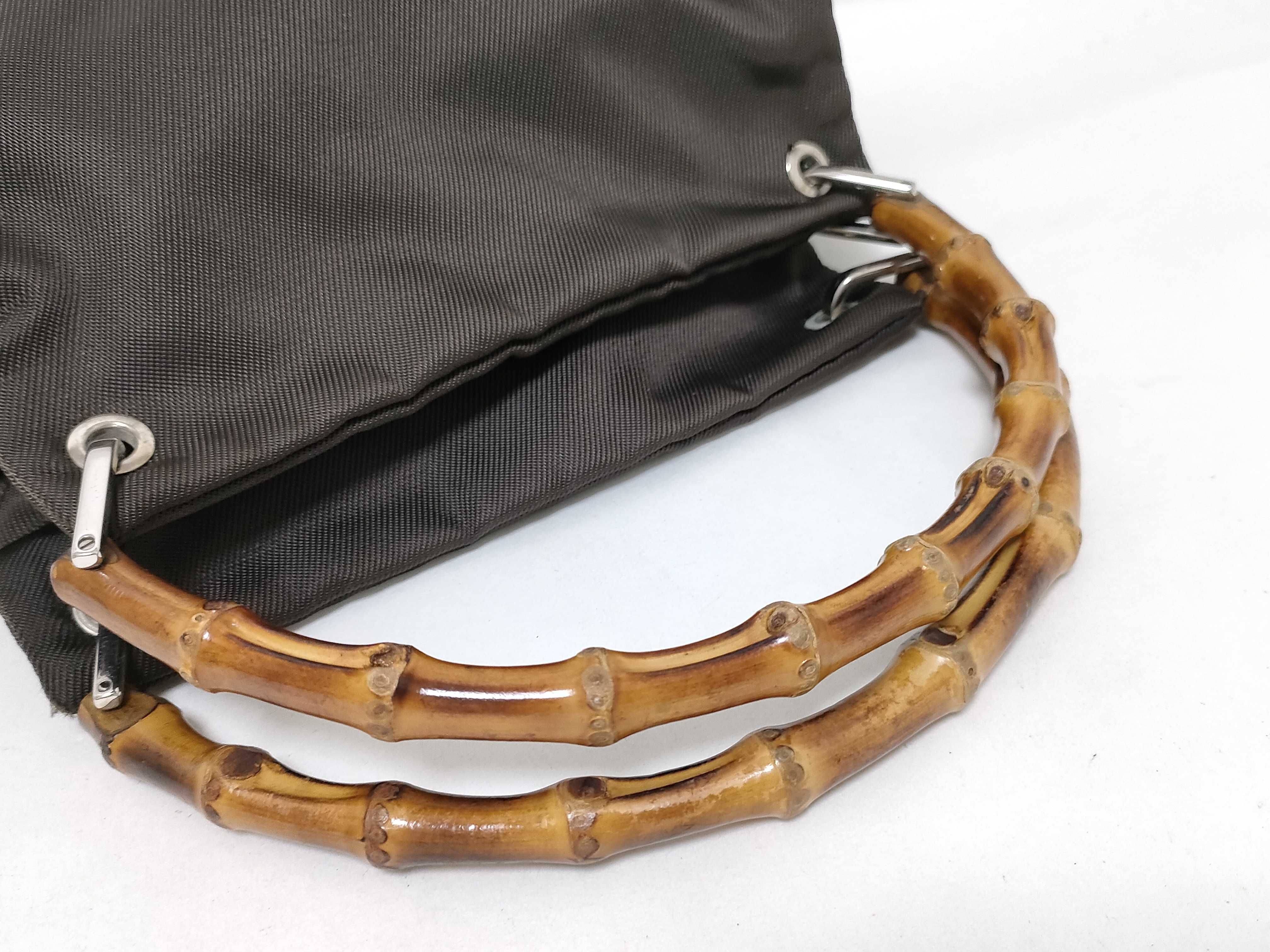 Bamboo Handbag, 000/1014/0575, Black x Brown. — view 3