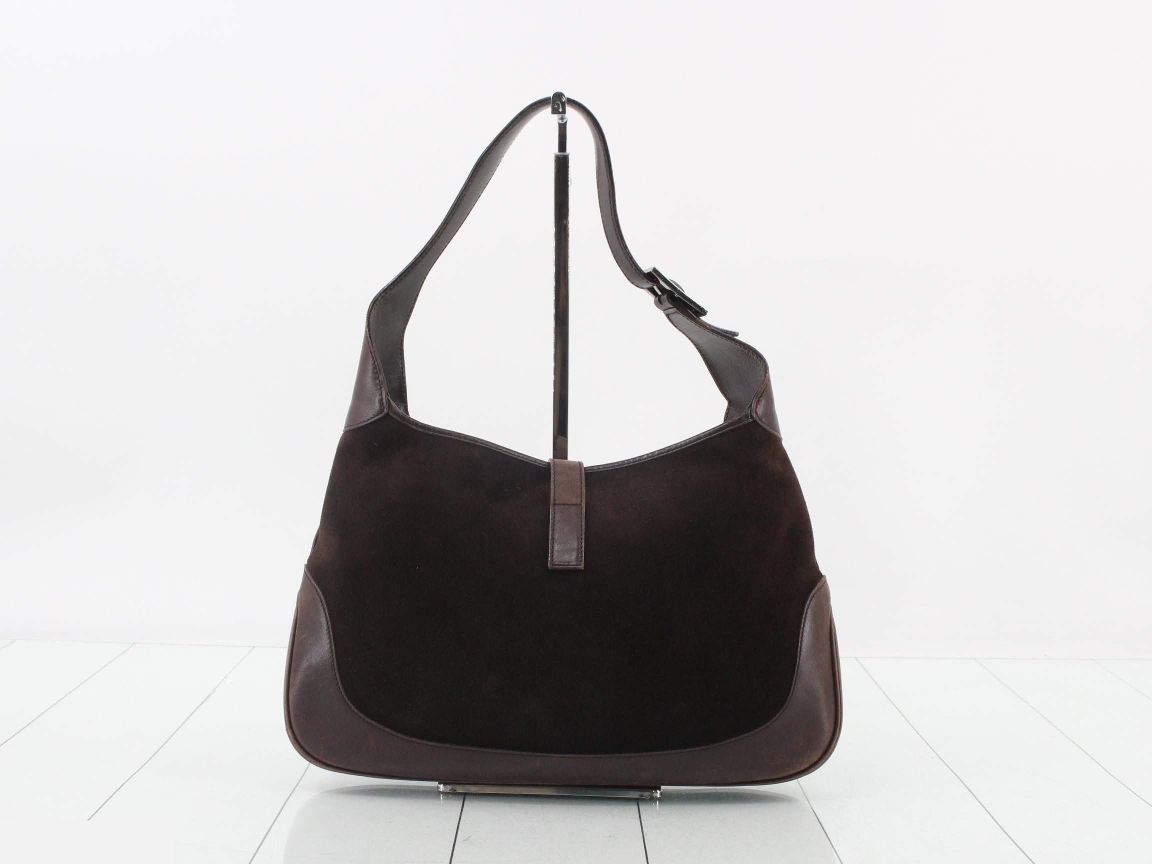 Jackie Shoulder Bag, Suede, Brown, Sherry, 00963 — view 2