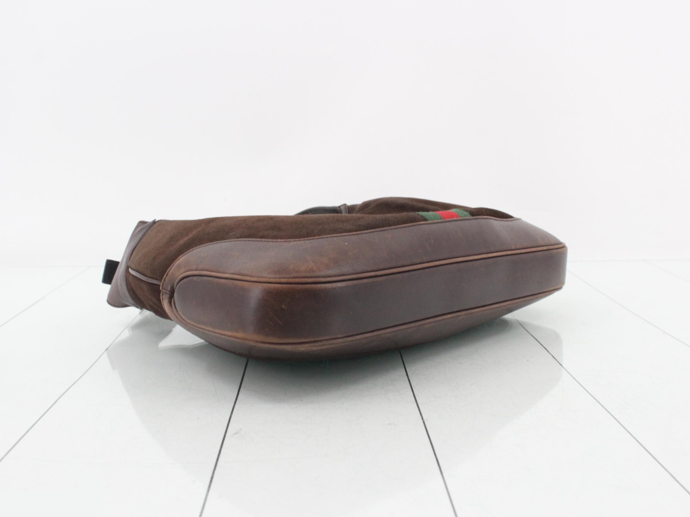 Jackie Shoulder Bag, Suede, Brown, Sherry, 00963 — view 5