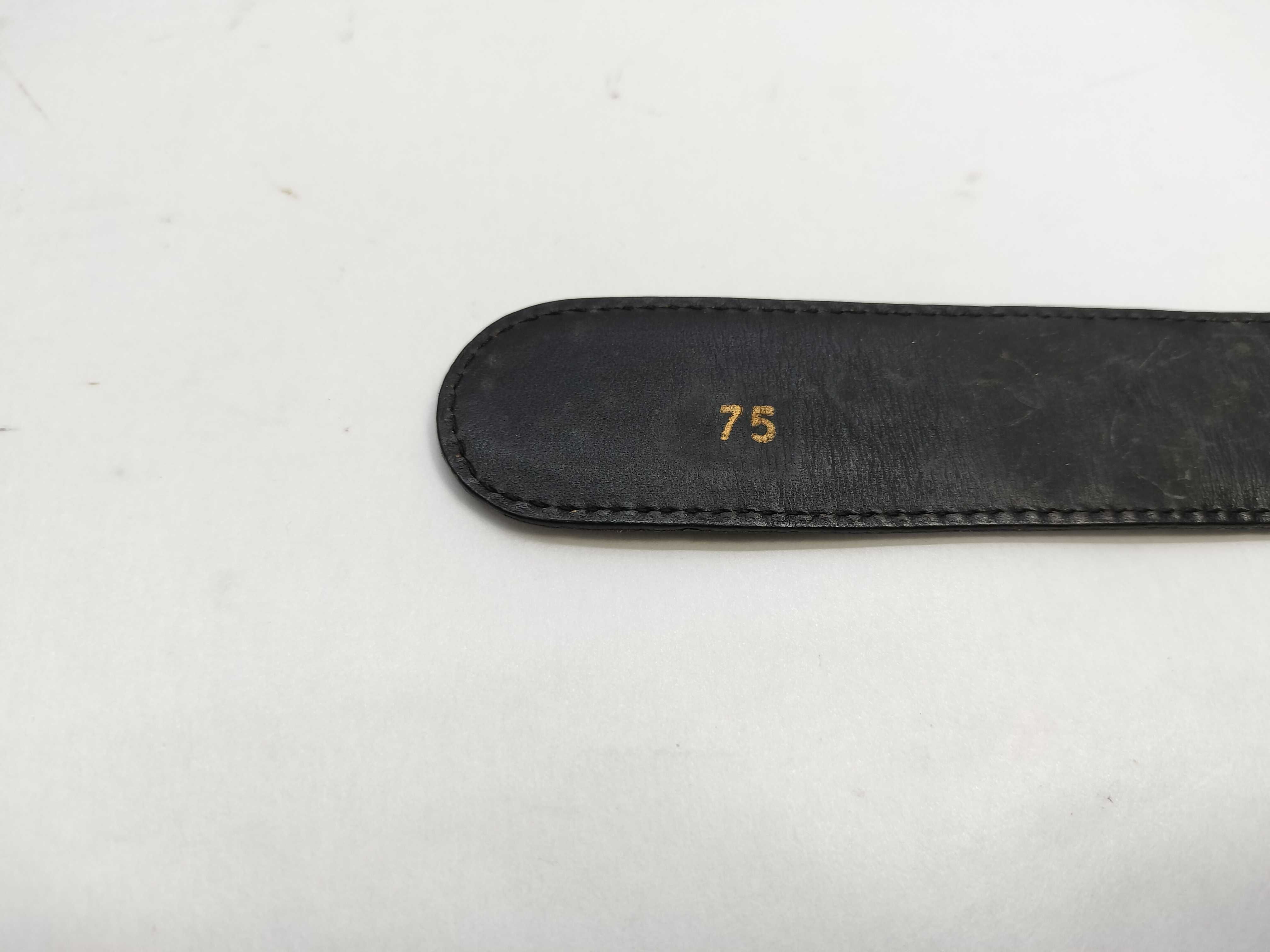 carriage buckle leather belt — view 6