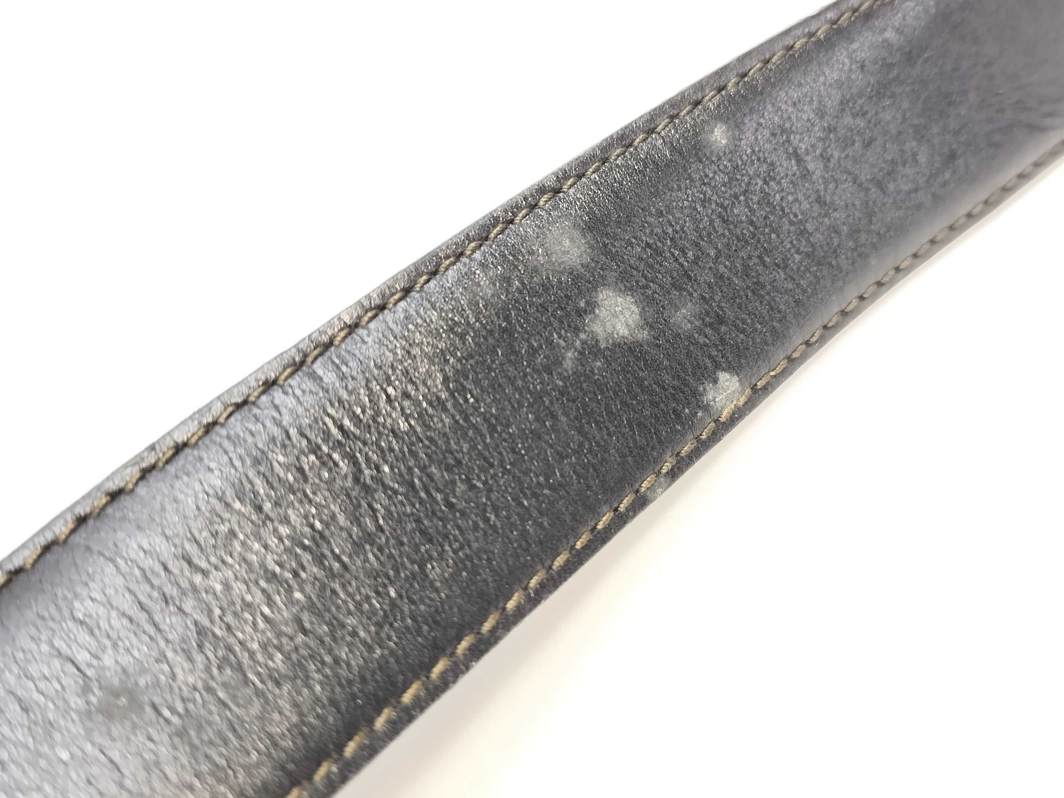 carriage buckle leather belt — view 7