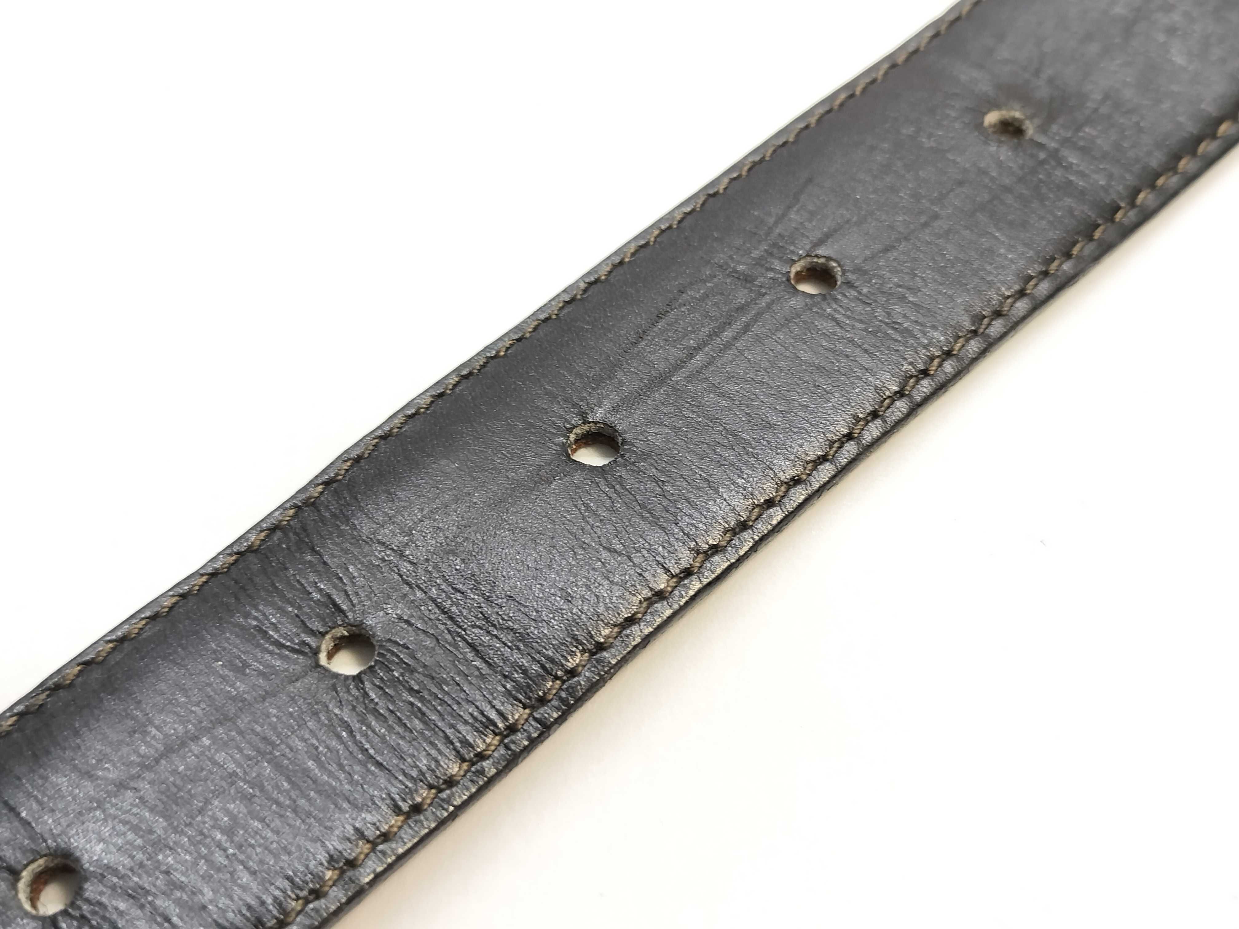 carriage buckle leather belt — view 9