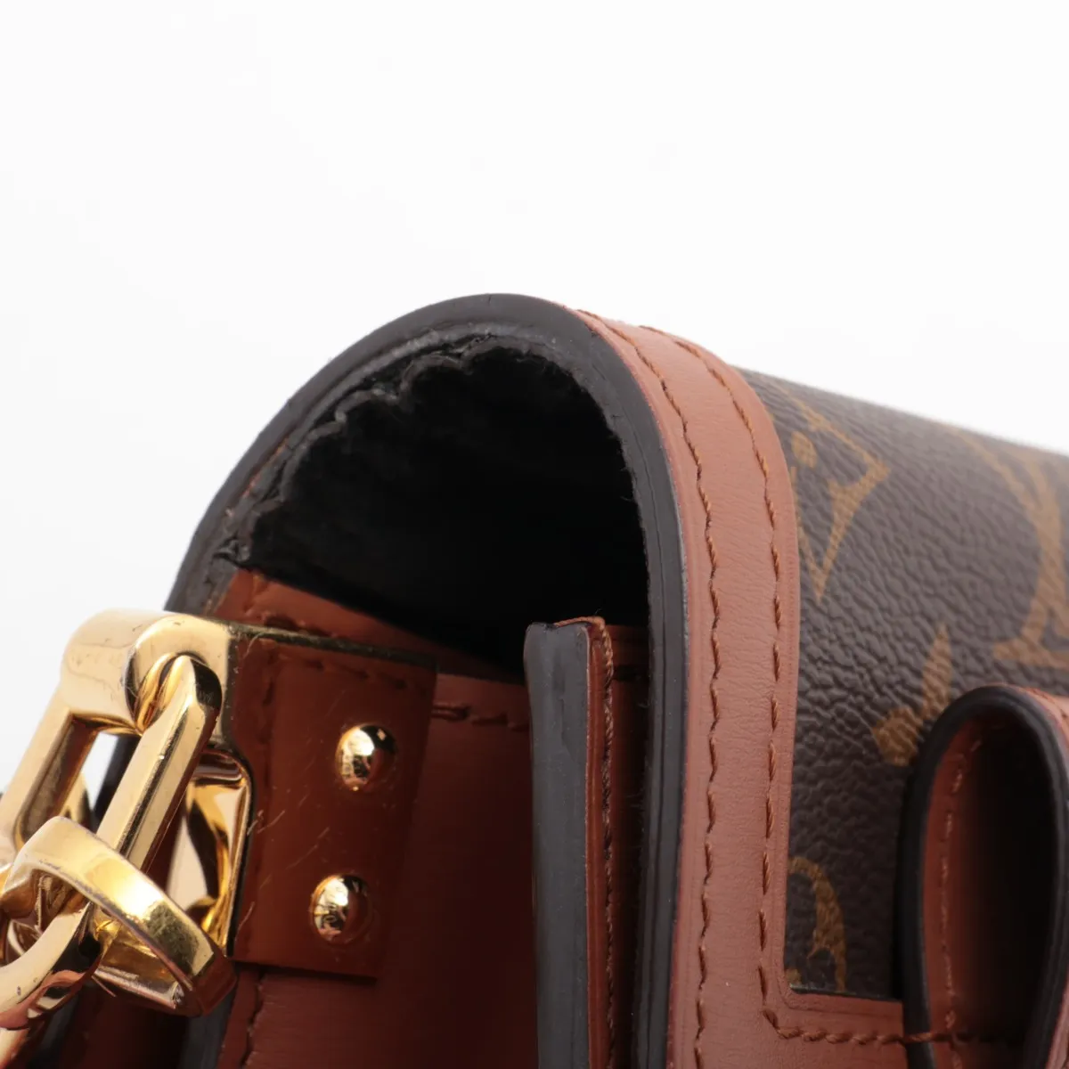 Monogram Reverse Dauphine Lock XL M46537 Brown RFID Reactive — view 14