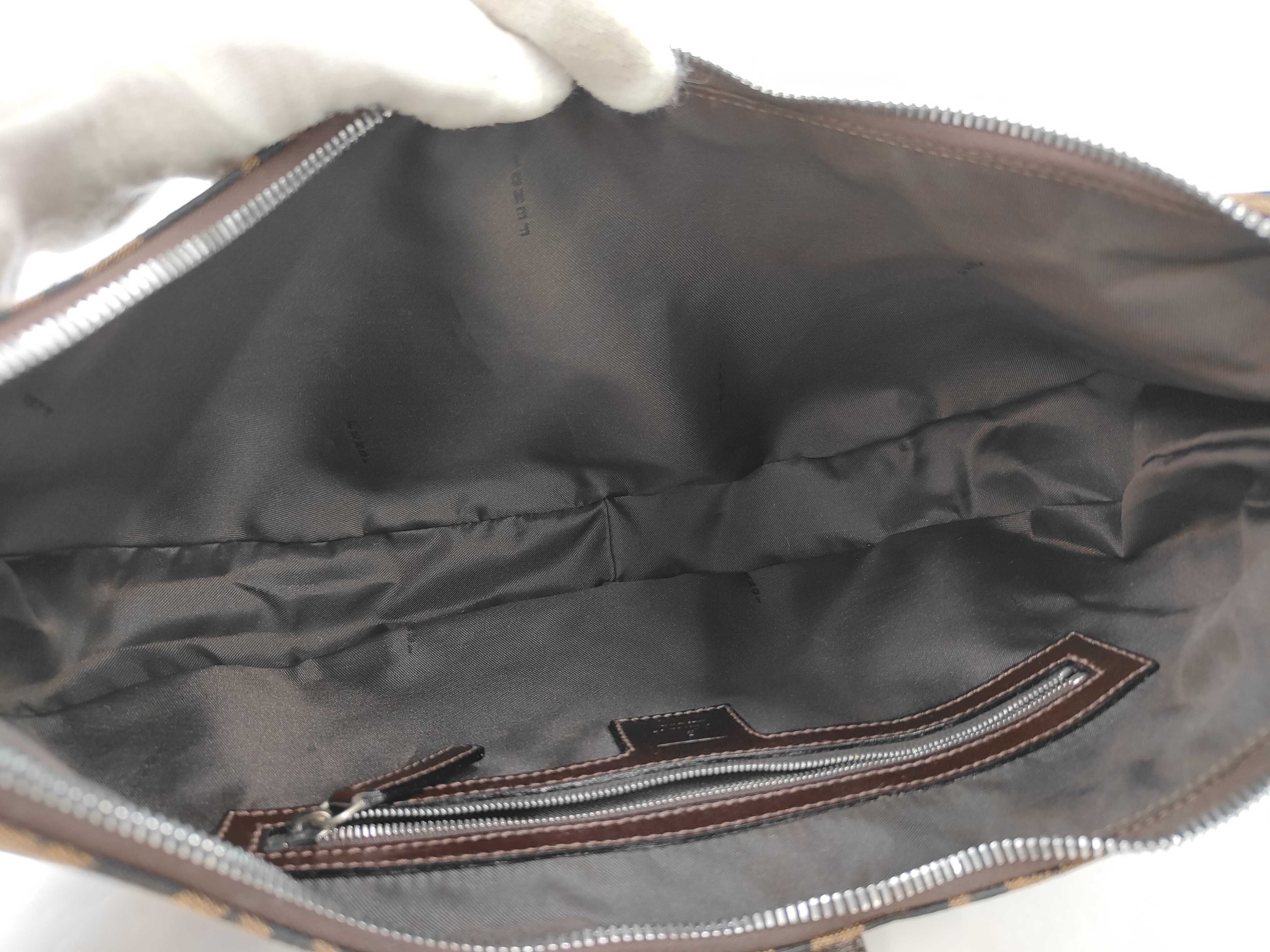 Croissant Half Moon Zucca Canvas Shoulder Bag — view 9
