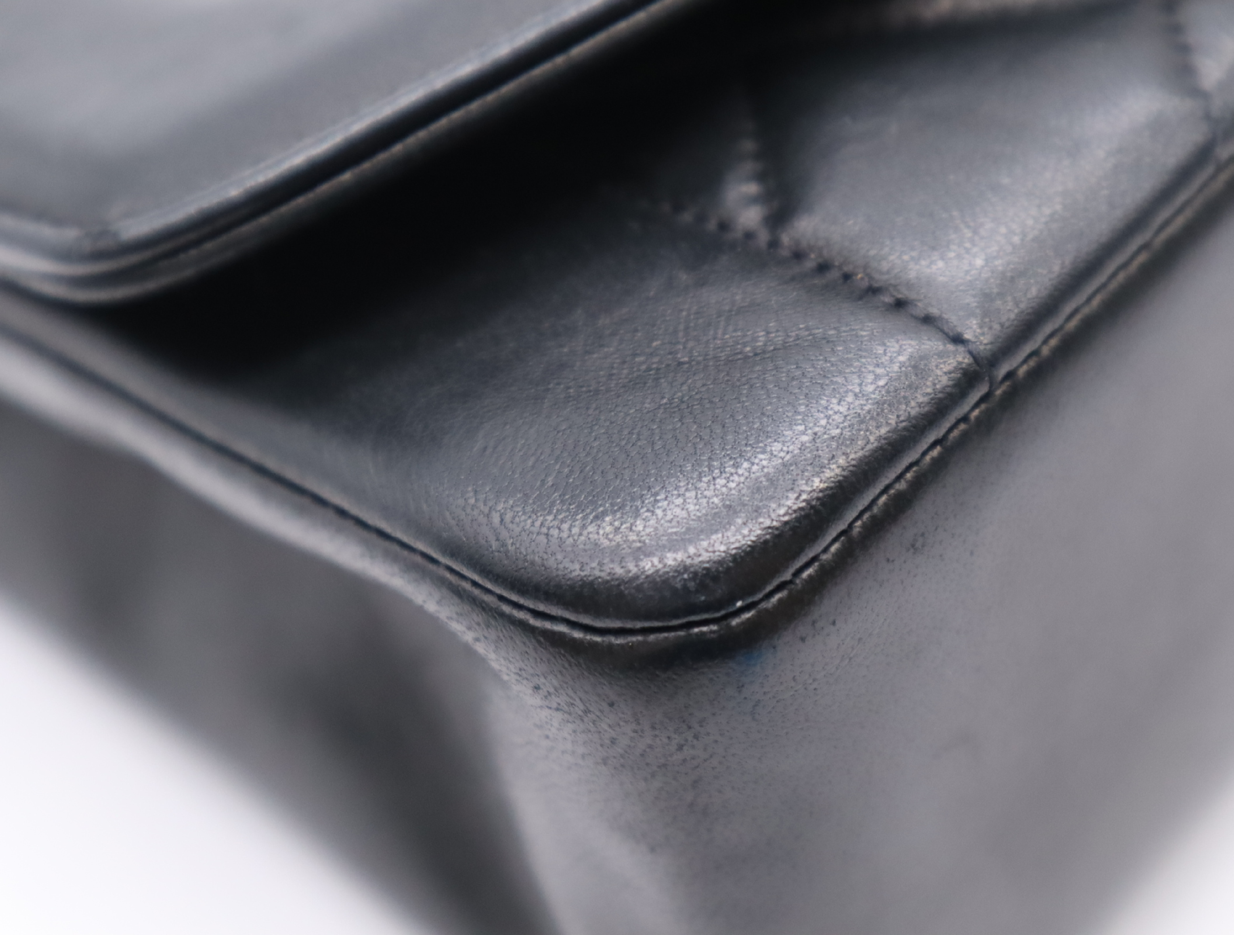 Lambskin Matelassé Diana 25 Shoulder Bag with Small Flap and Small Chain, Gold Hardware, Black, with Guarantee Card, Dust Bag, and Seal, 17170266 — view 6