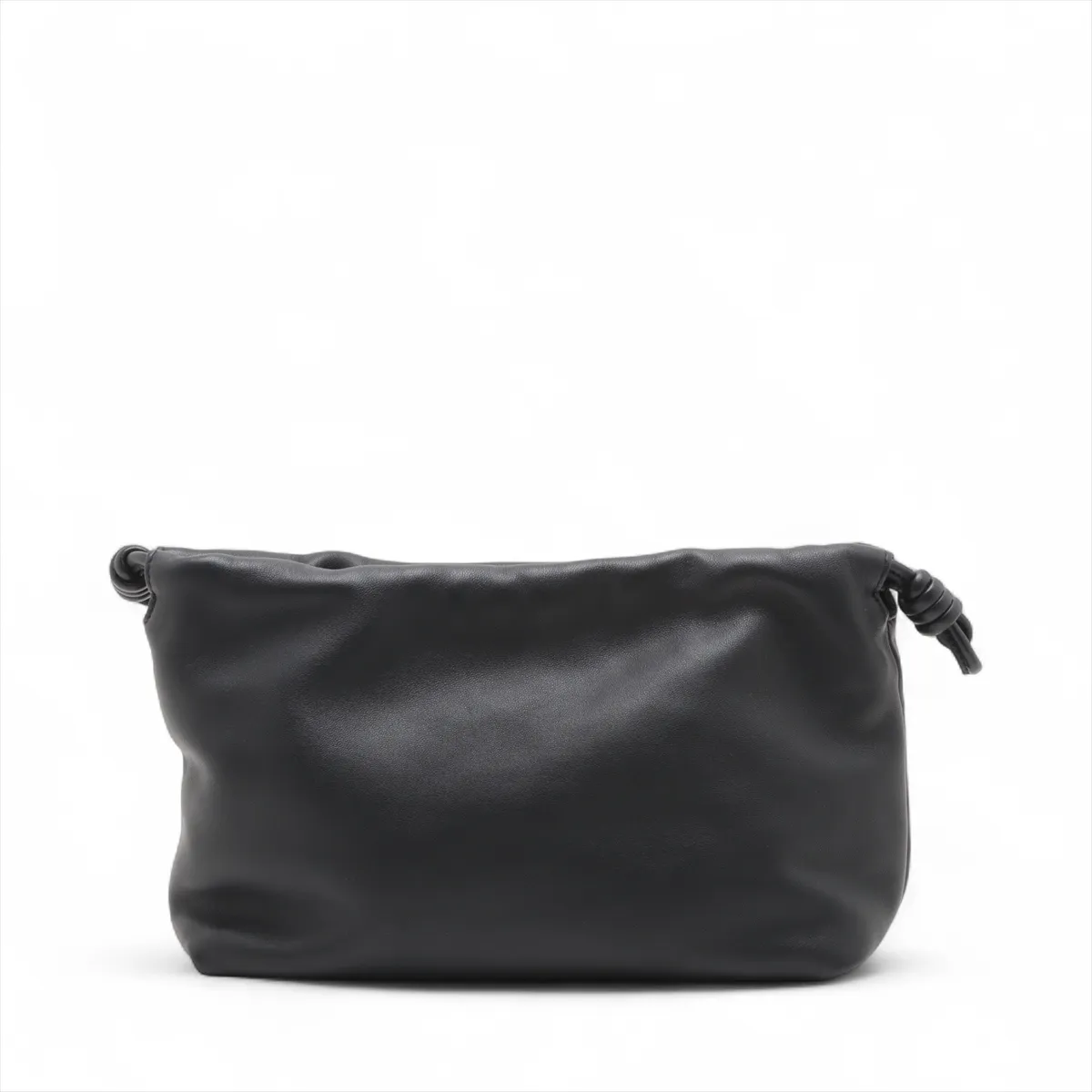 Flamenco Purse Medium Leather 2WAY Shoulder Bag Black — view 2