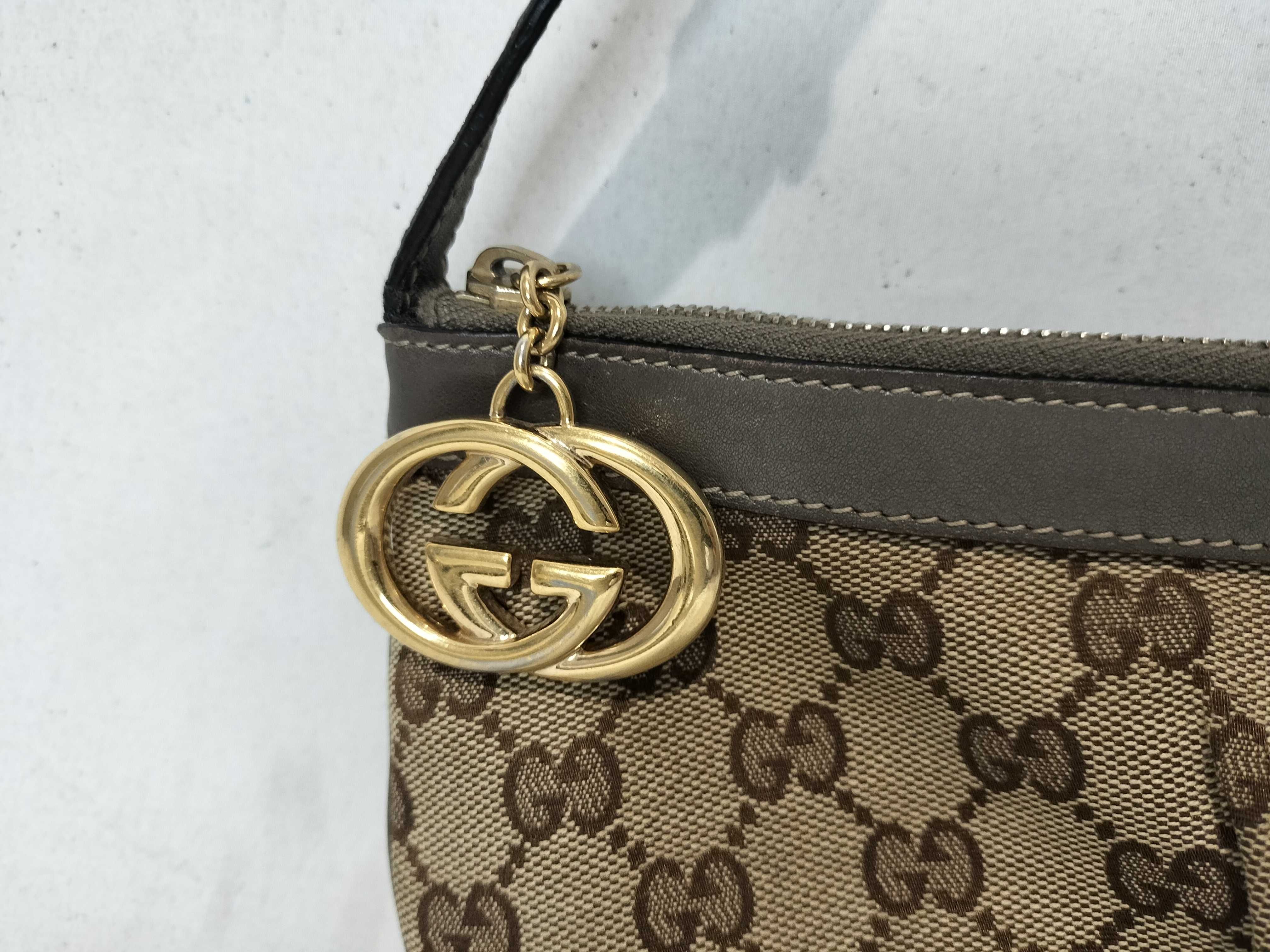 Bronze Canvas GG Monogram Shoulder Bag (Handbag) — view 2