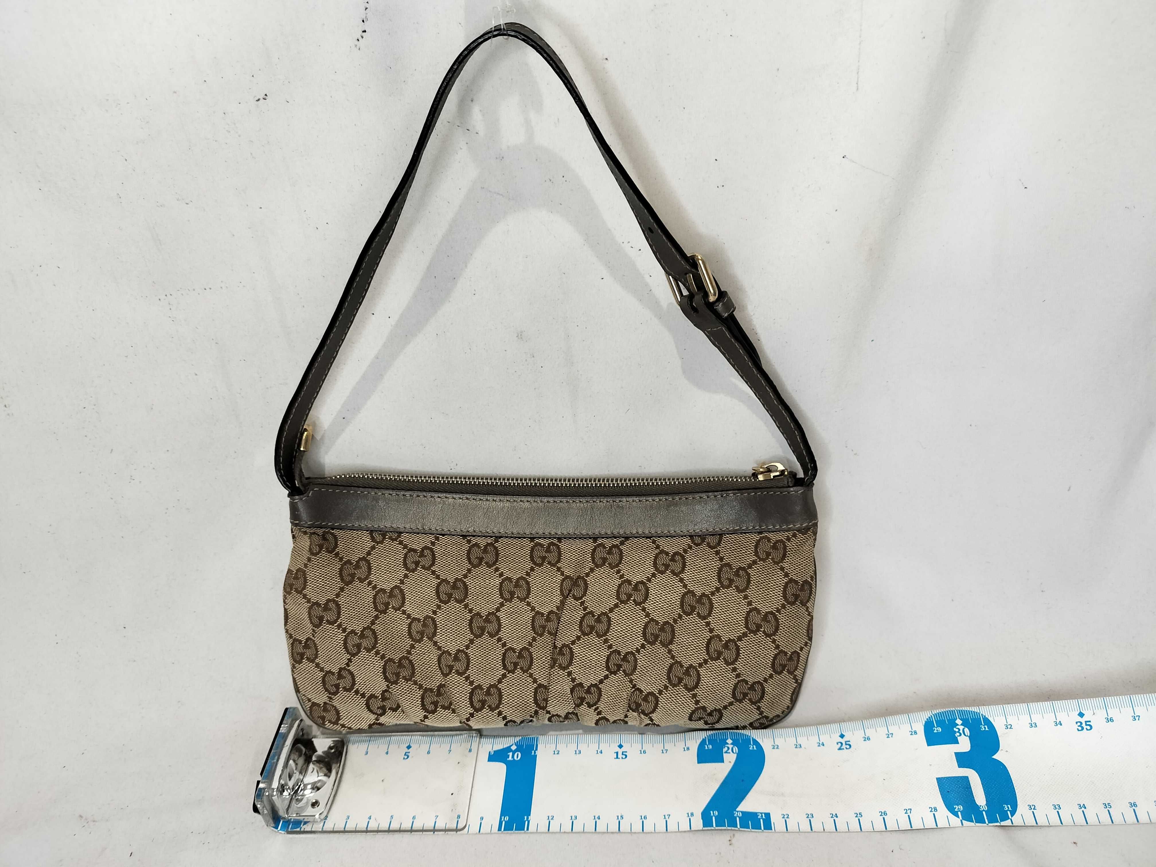 Bronze Canvas GG Monogram Shoulder Bag (Handbag) — view 3