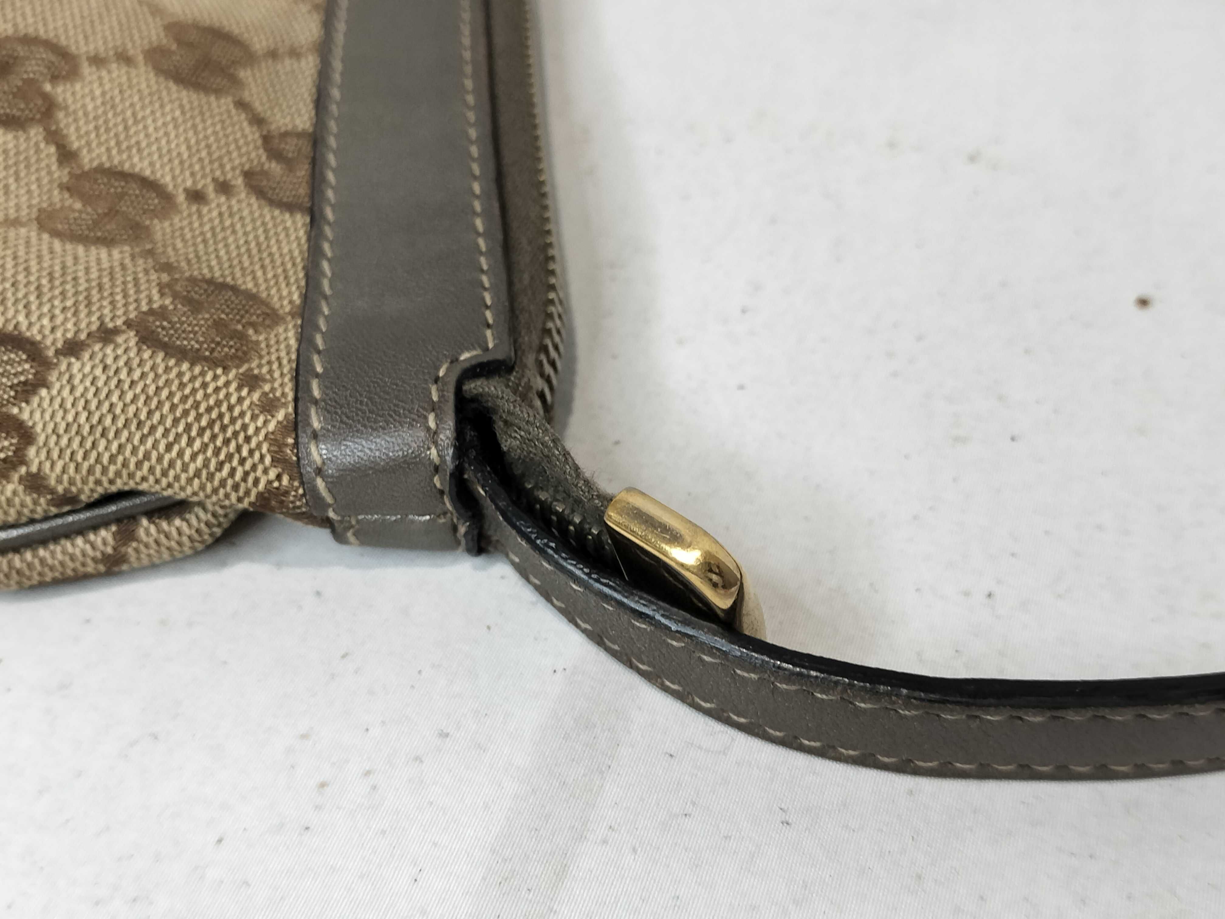 Bronze Canvas GG Monogram Shoulder Bag (Handbag) — view 6
