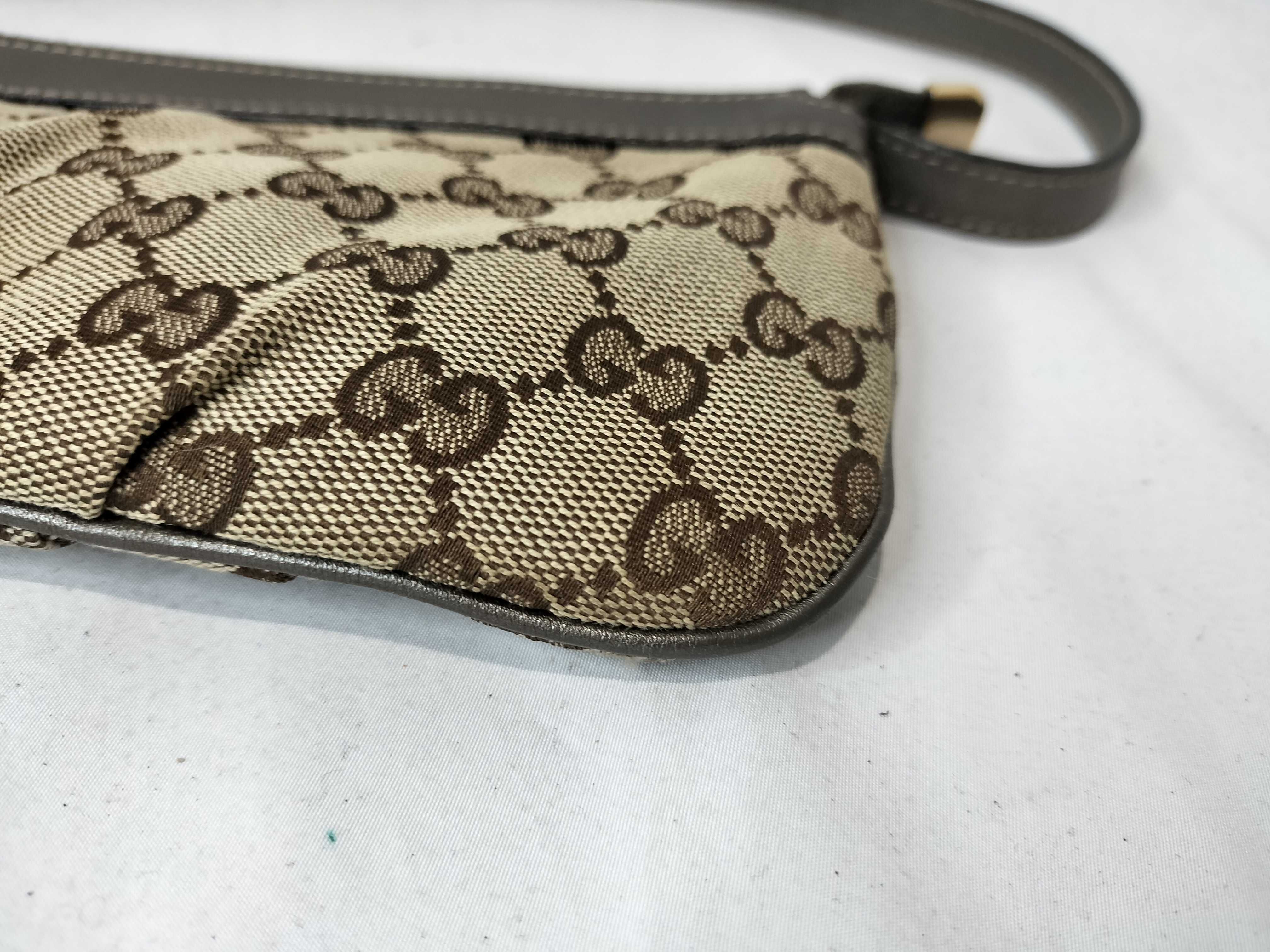Bronze Canvas GG Monogram Shoulder Bag (Handbag) — view 7