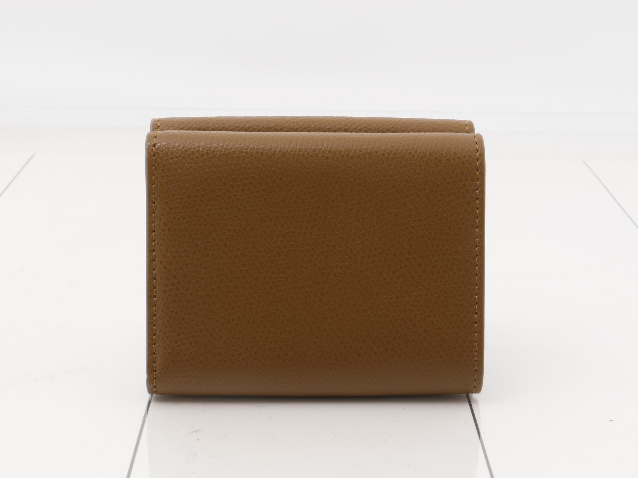 FF Diamond Micro Tri-fold Wallet Mini Brown — view 2