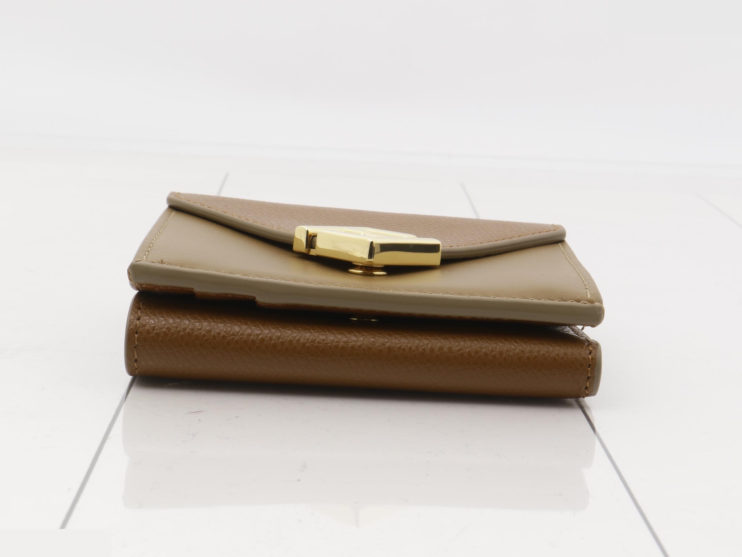 FF Diamond Micro Tri-fold Wallet Mini Brown — view 3