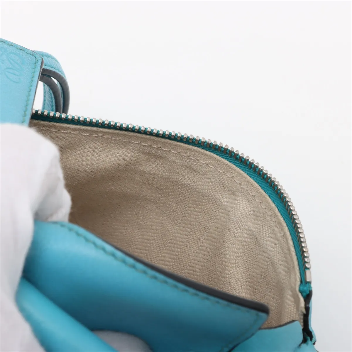 Mini Puzzle Bag Leather 2WAY Handbag Blue — view 11