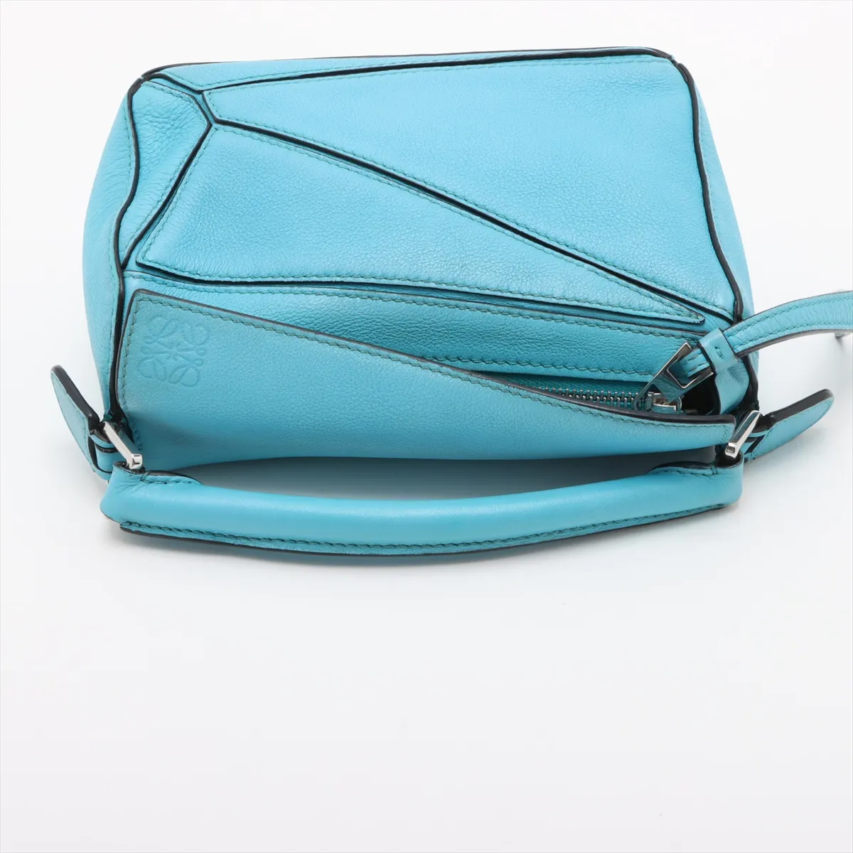 Mini Puzzle Bag Leather 2WAY Handbag Blue — view 5