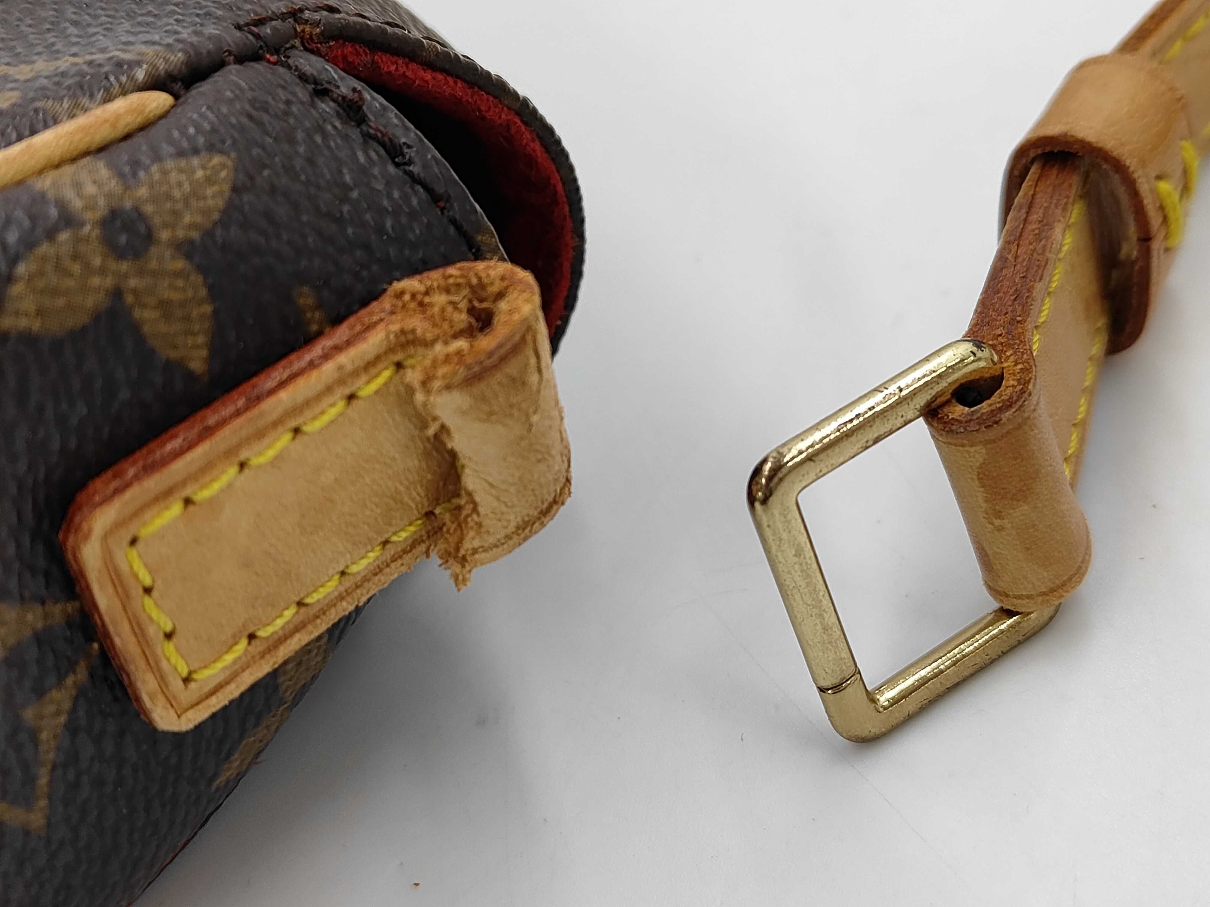 Monogram Tambourin Shoulder Bag (Shoulder strap attachment torn) — view 3