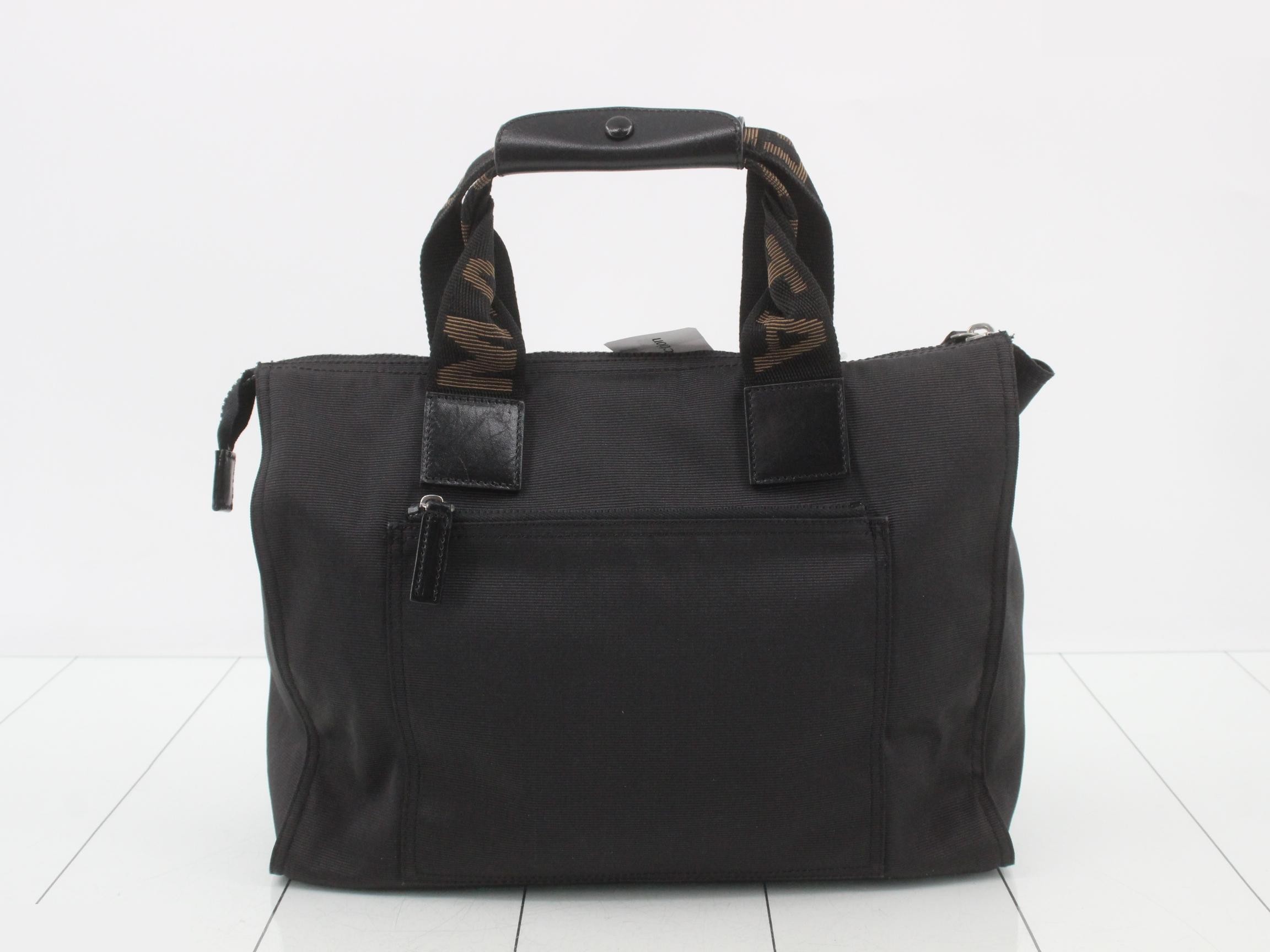 Nylon logo handbag, black — view 2