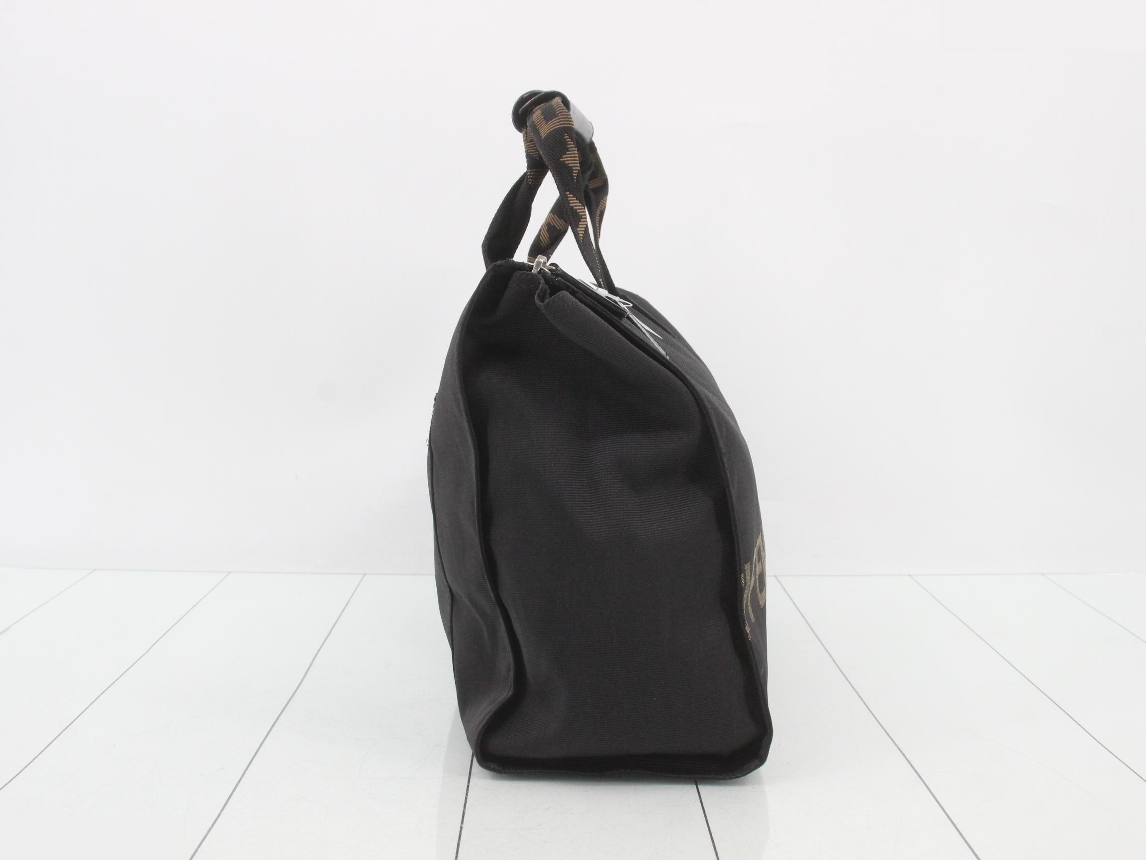 Nylon logo handbag, black — view 4