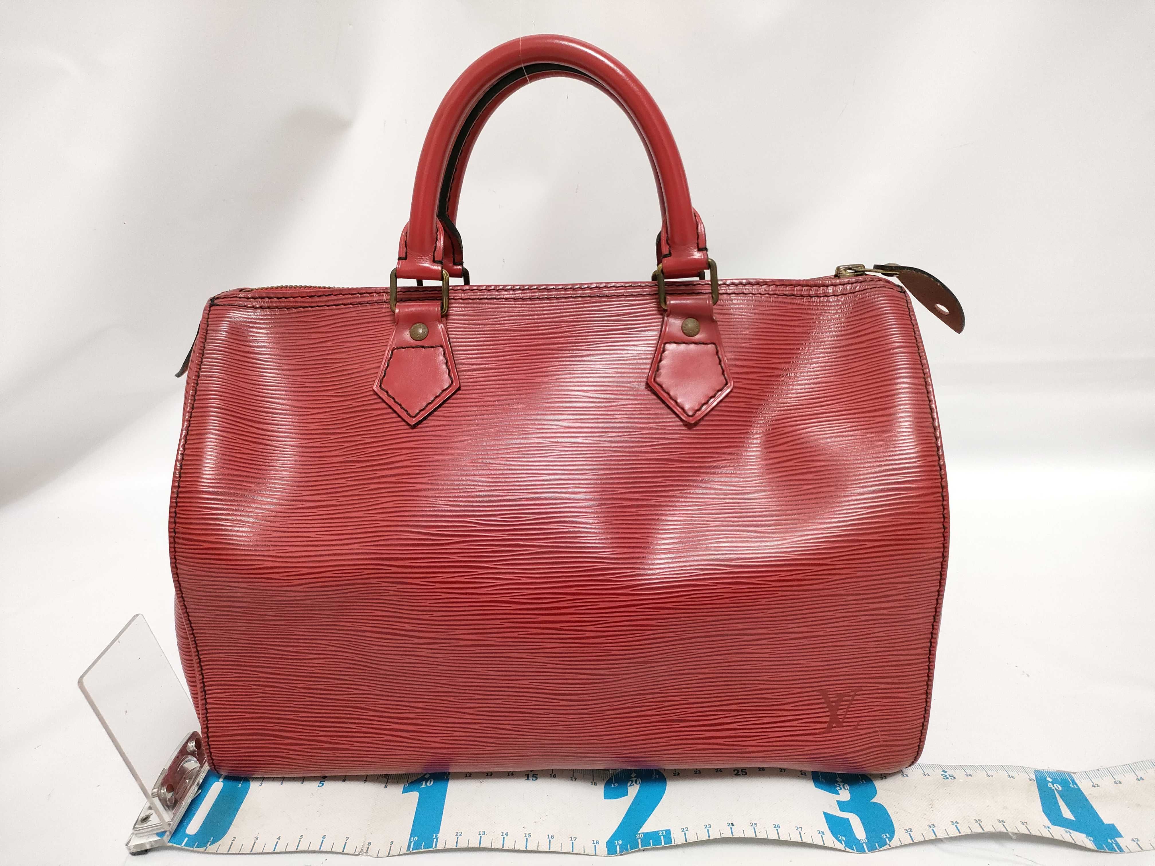 Epi Leather Speedy 30 Handbag, Castilian Red, M43007 VI0991 — view 2