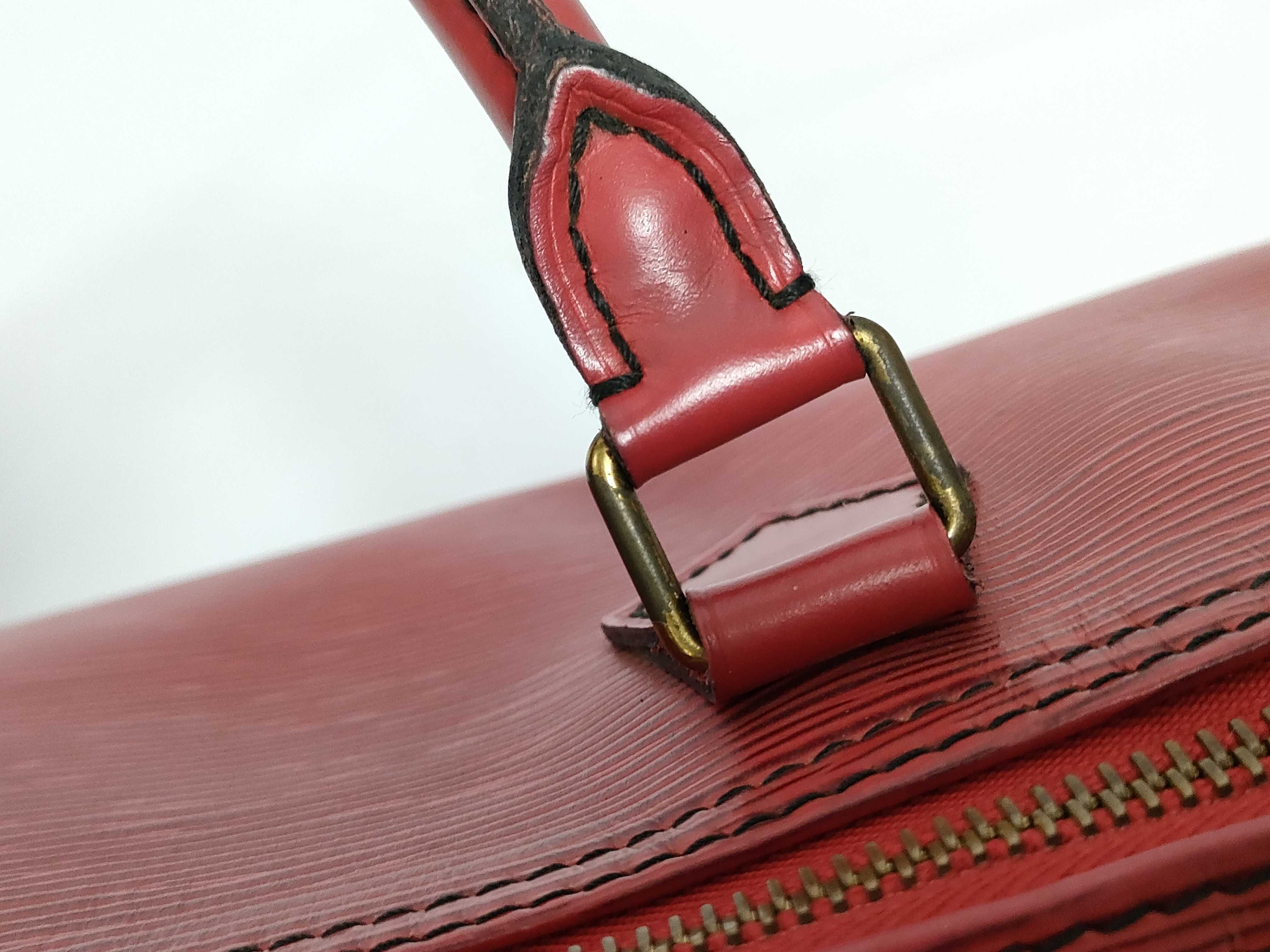 Epi Leather Speedy 30 Handbag, Castilian Red, M43007 VI0991 — view 4