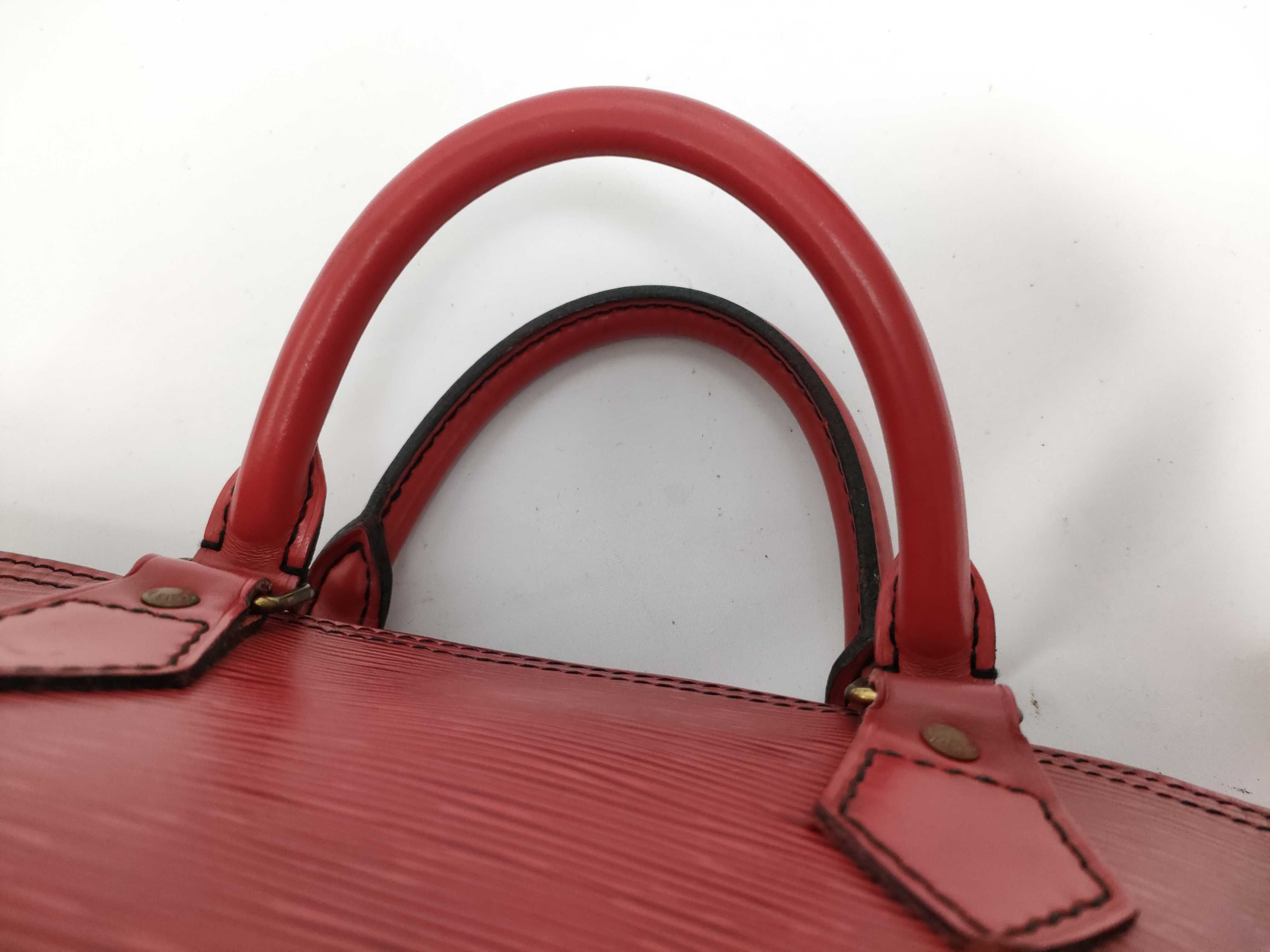 Epi Leather Speedy 30 Handbag, Castilian Red, M43007 VI0991 — view 5