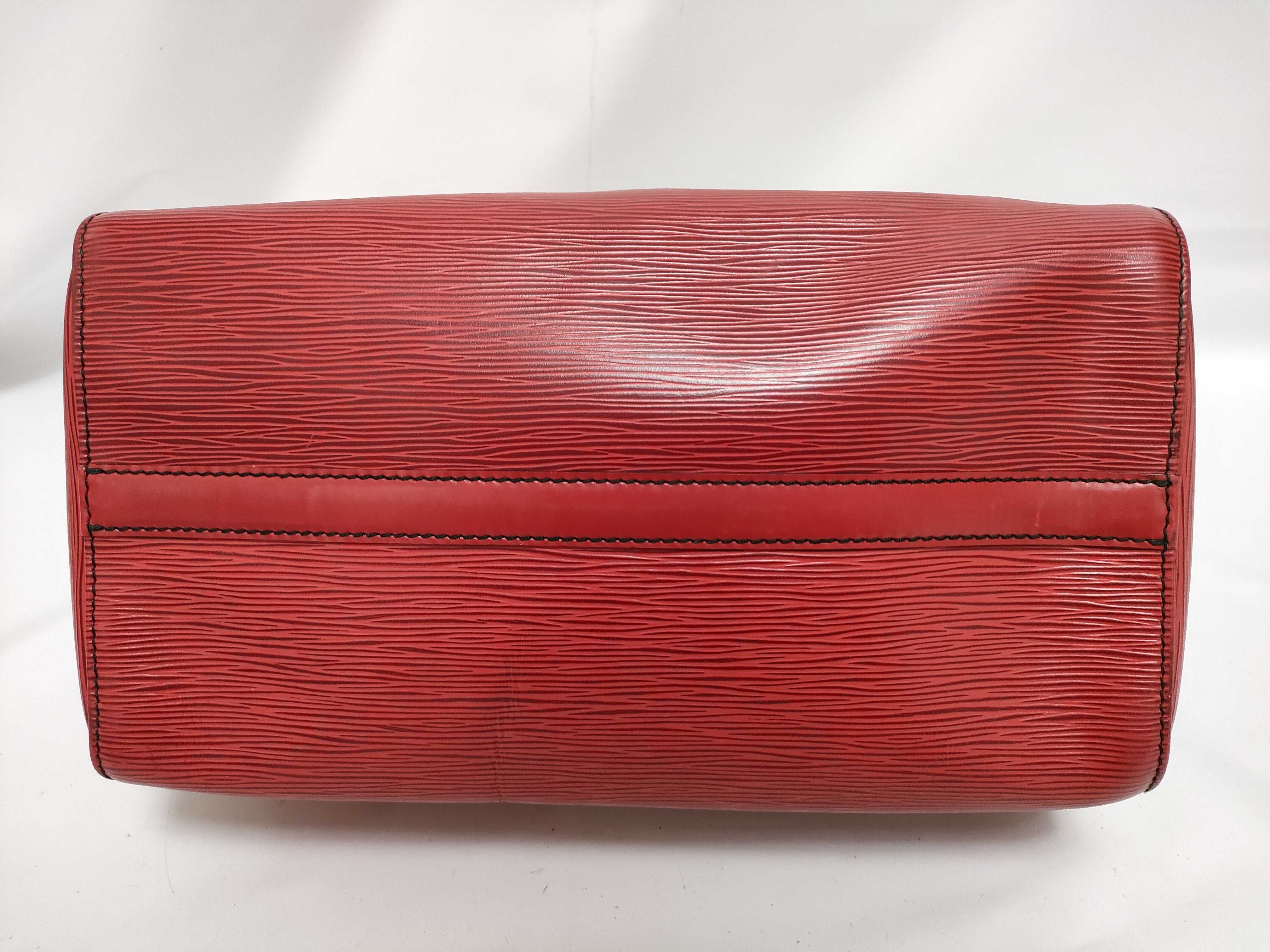 Epi Leather Speedy 30 Handbag, Castilian Red, M43007 VI0991 — view 6
