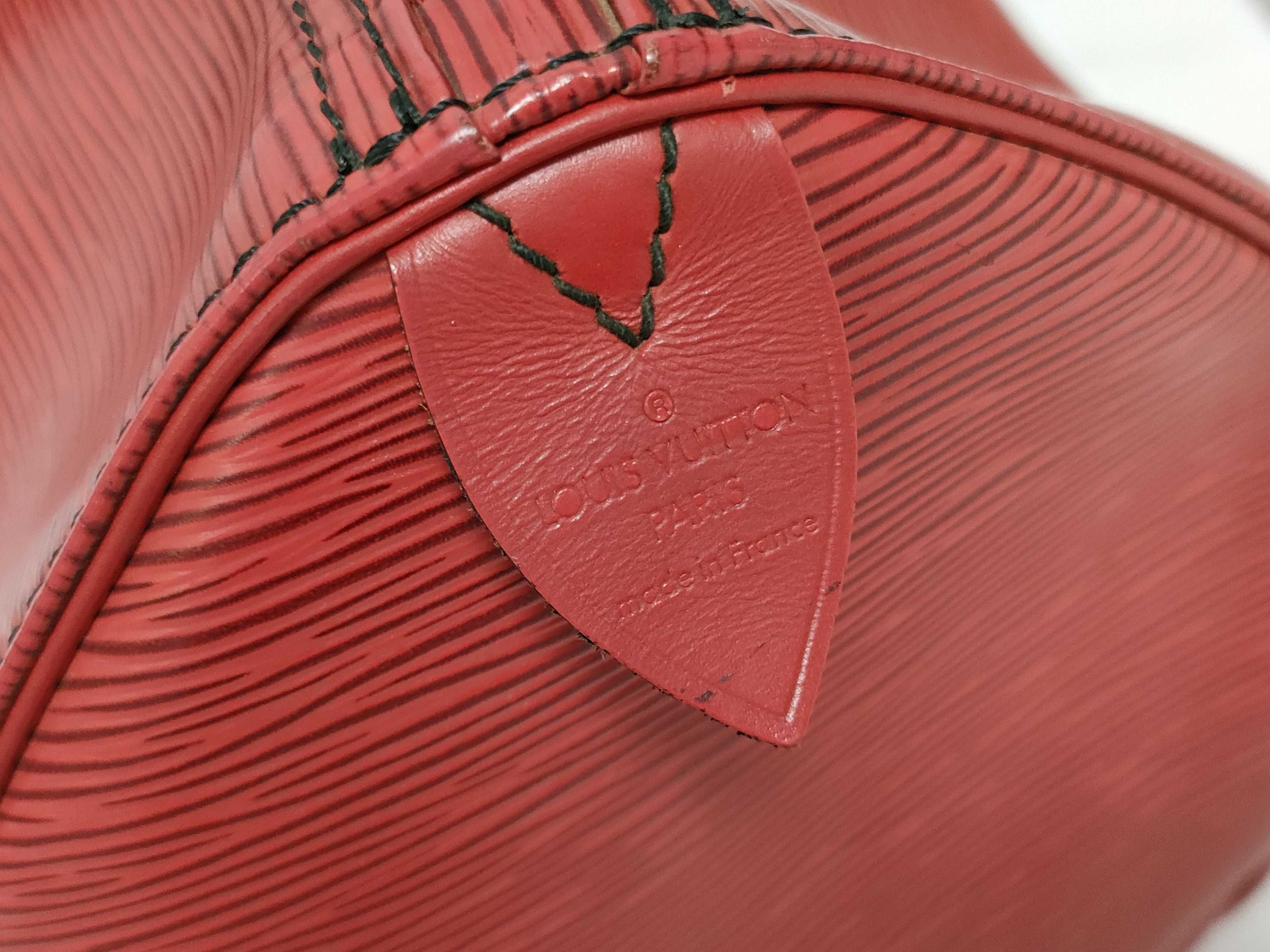 Epi Leather Speedy 30 Handbag, Castilian Red, M43007 VI0991 — view 8